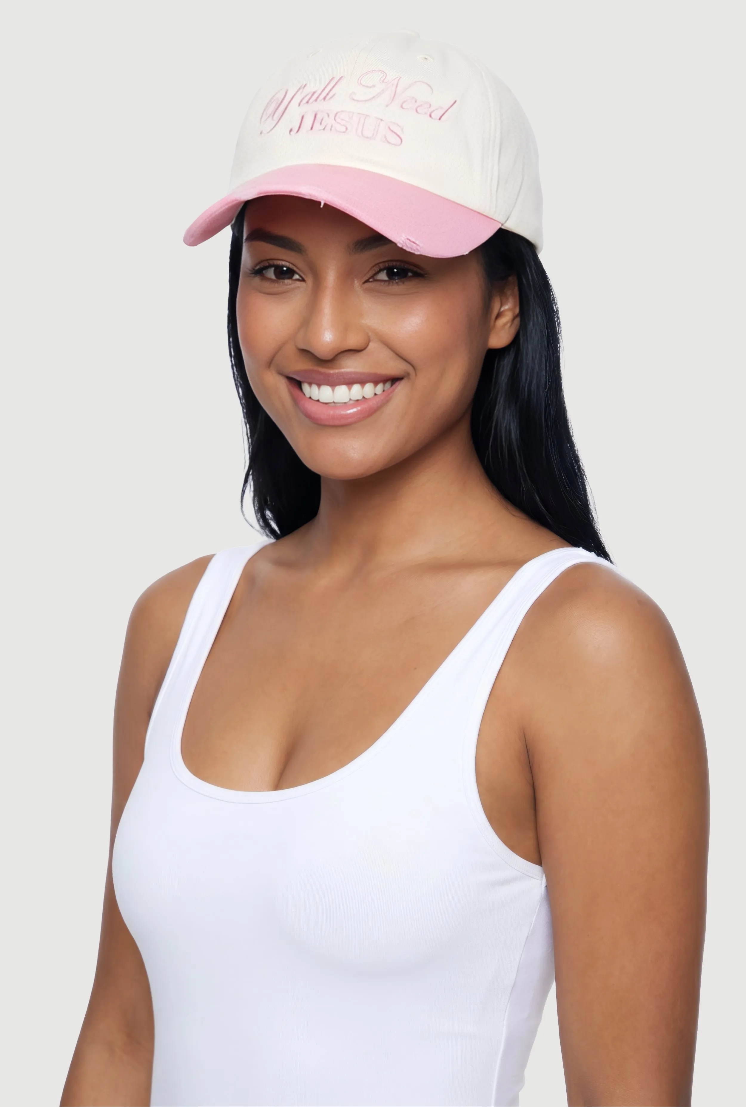 Yall Need Jesus Baseball Cap sold by Rainbow product image thumbnail 2