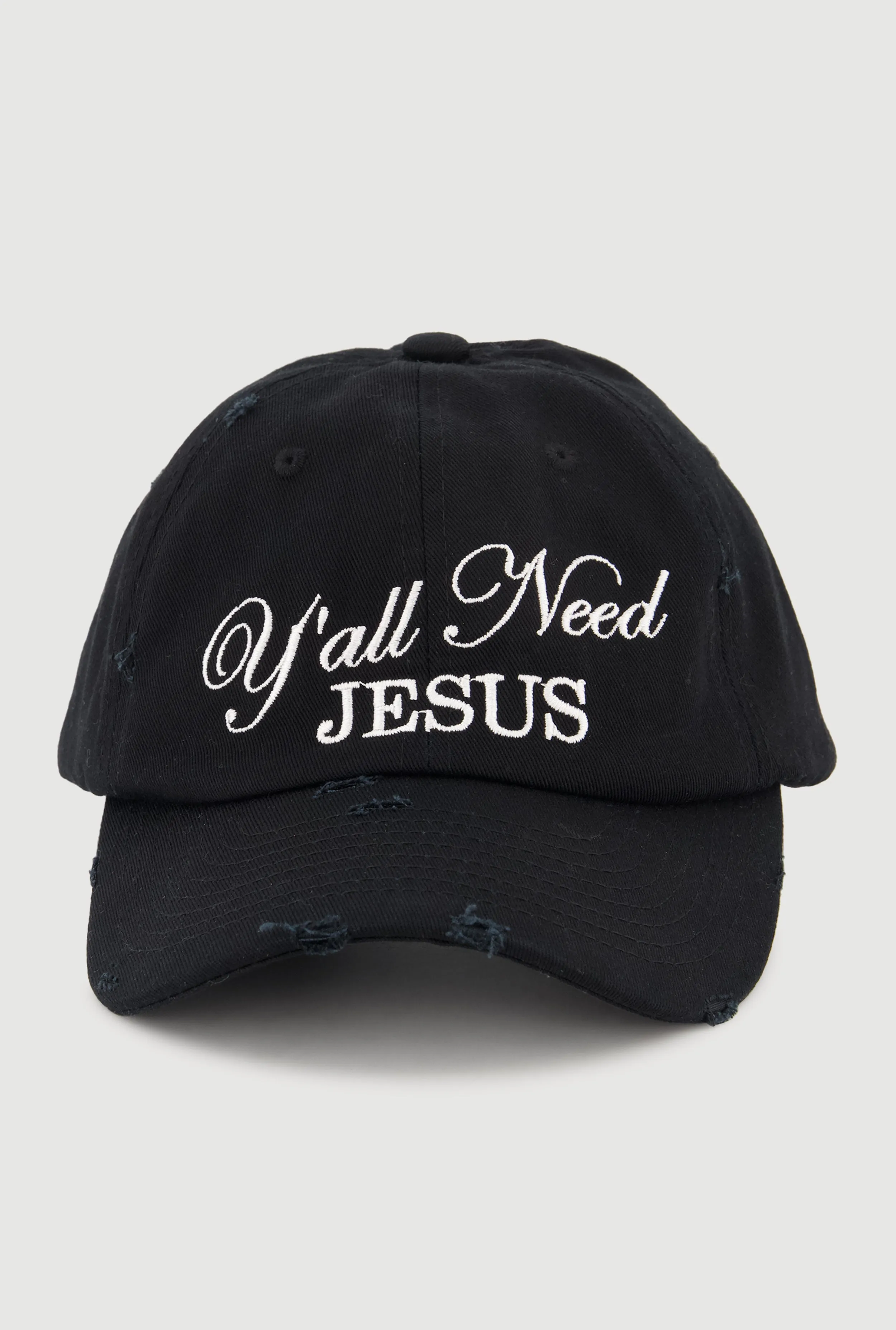 Yall Need Jesus Baseball Cap sold by Rainbow product image thumbnail 5