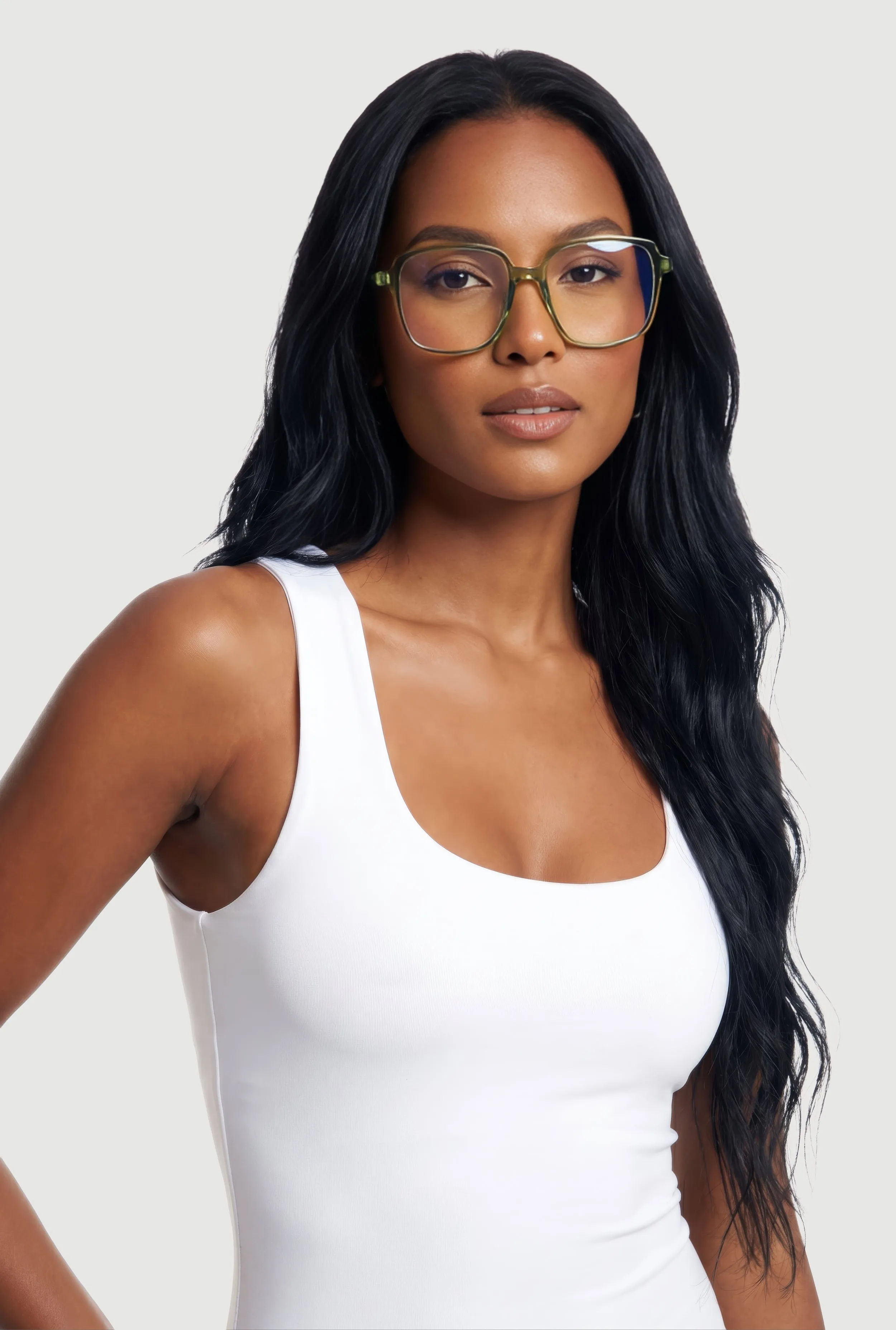 Jelly Blue Light Square Frame Glasses sold by Rainbow product image thumbnail 2