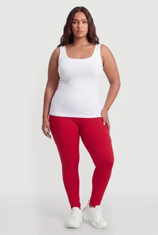 Plus Size Cell Phone Pocket Leggings made by Rainbow