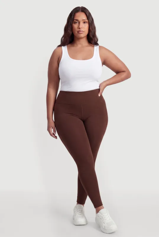 Plus Size Cell Phone Pocket Leggings made by Rainbow