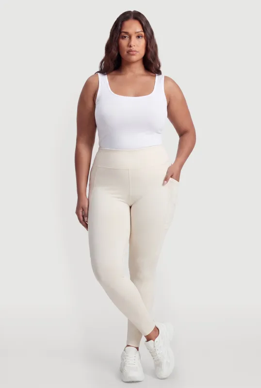 Plus Size Cell Phone Pocket Leggings made by Rainbow