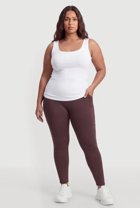 Plus Size Cell Phone Pocket Leggings made by Rainbow
