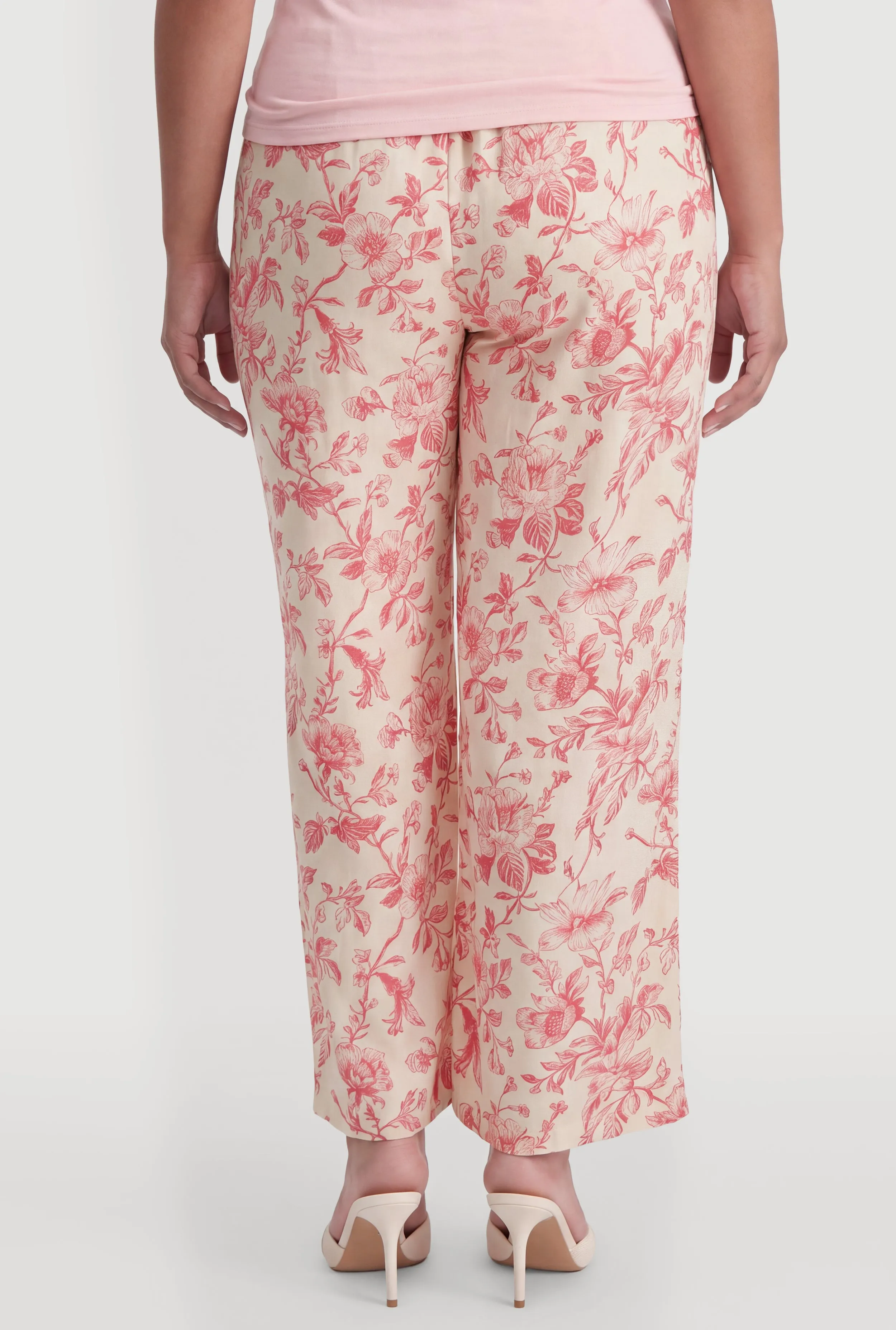 Plus Size Floral Tie Waist Pants sold by Rainbow product image thumbnail 5