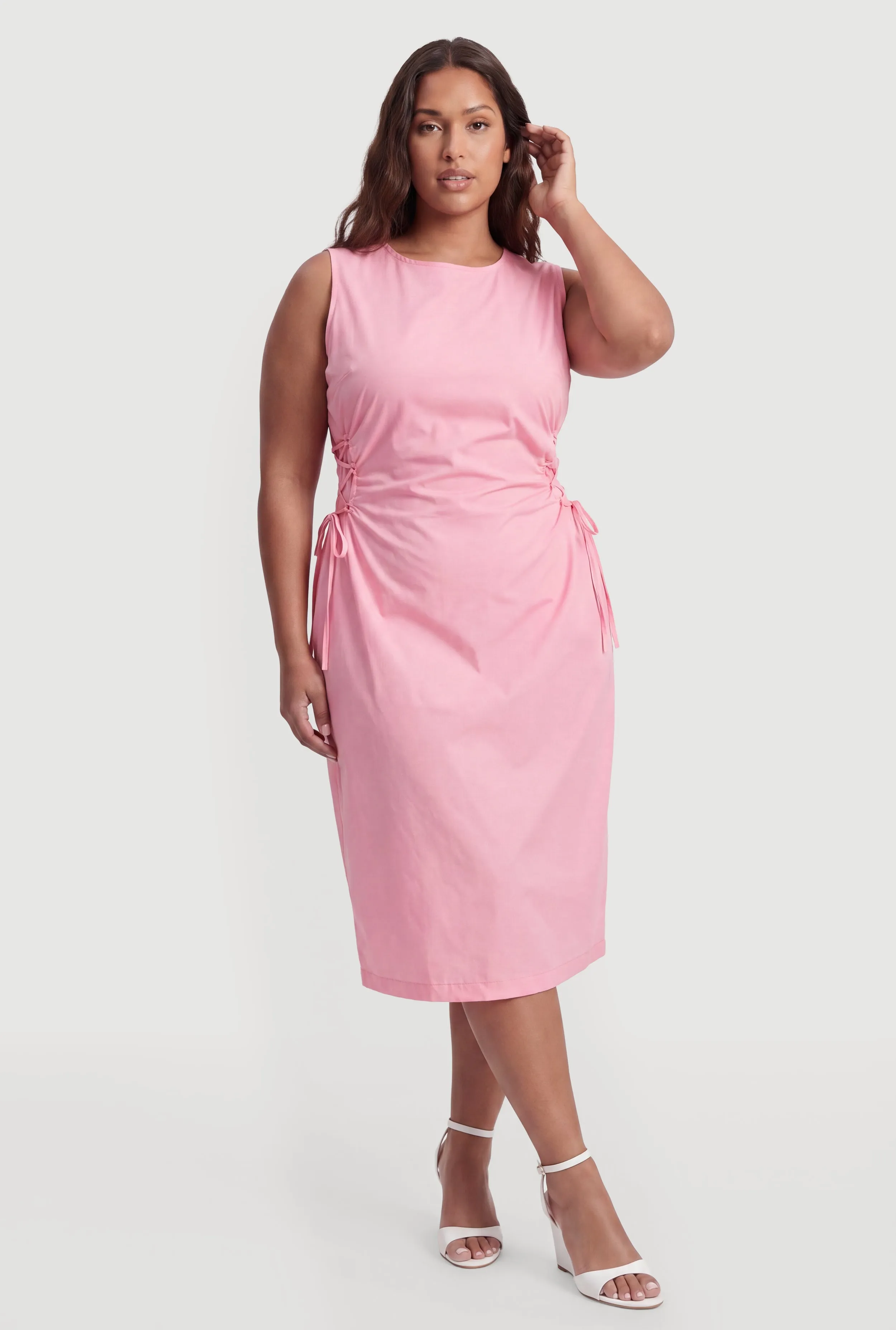 Plus Size Lace Up Side Sheath Dress sold by Rainbow product image thumbnail 2