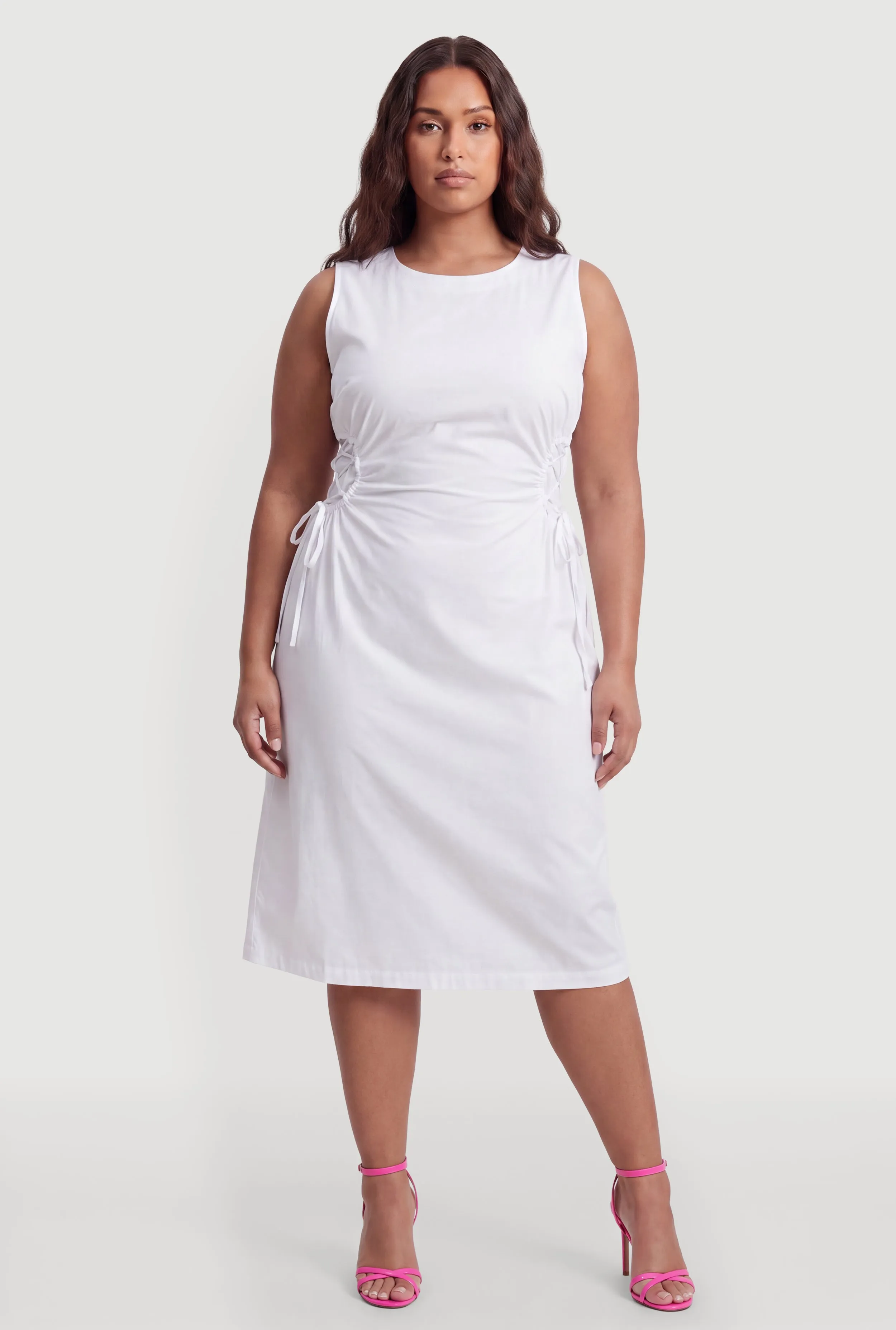 Plus Size Lace Up Side Sheath Dress sold by Rainbow product image thumbnail 3