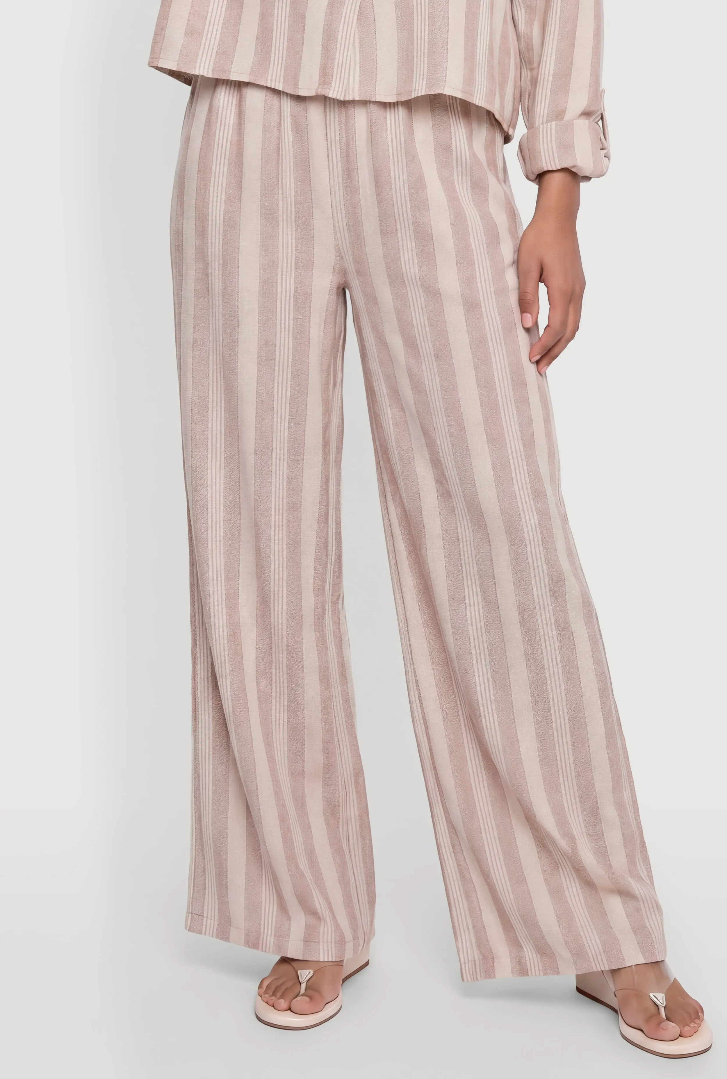 Striped Wide Leg Pull On Pants sold by Rainbow product image thumbnail 3