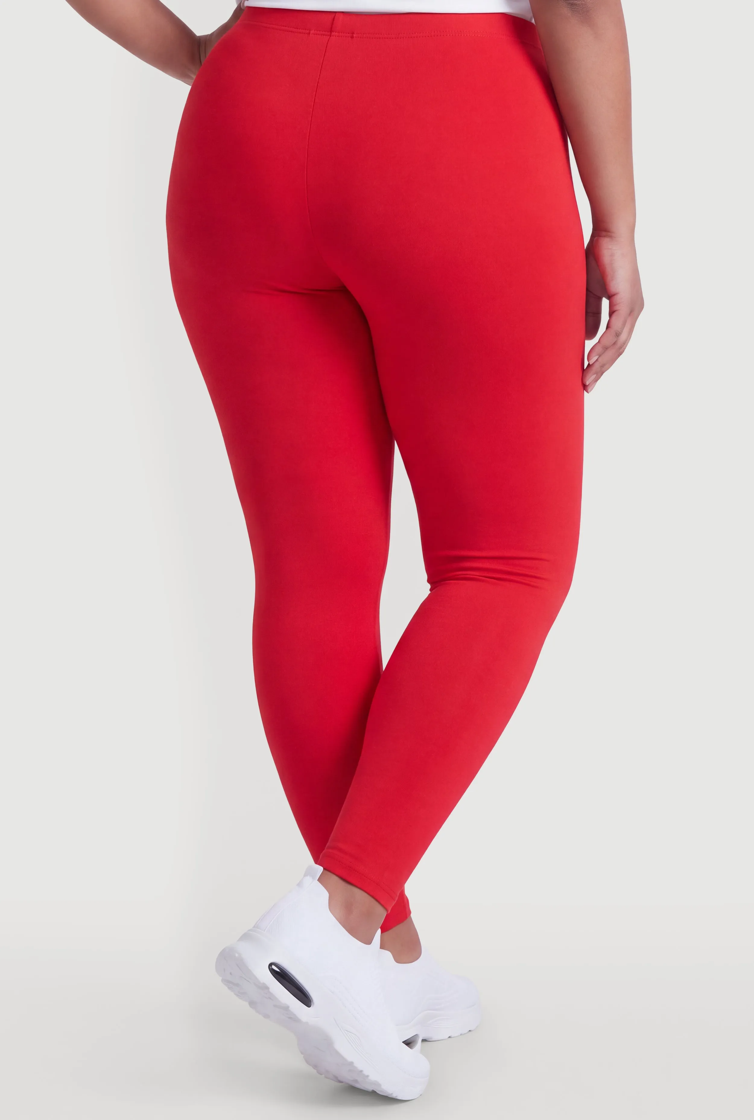 Plus Size High Waisted Solid Leggings sold by Rainbow product image thumbnail 5