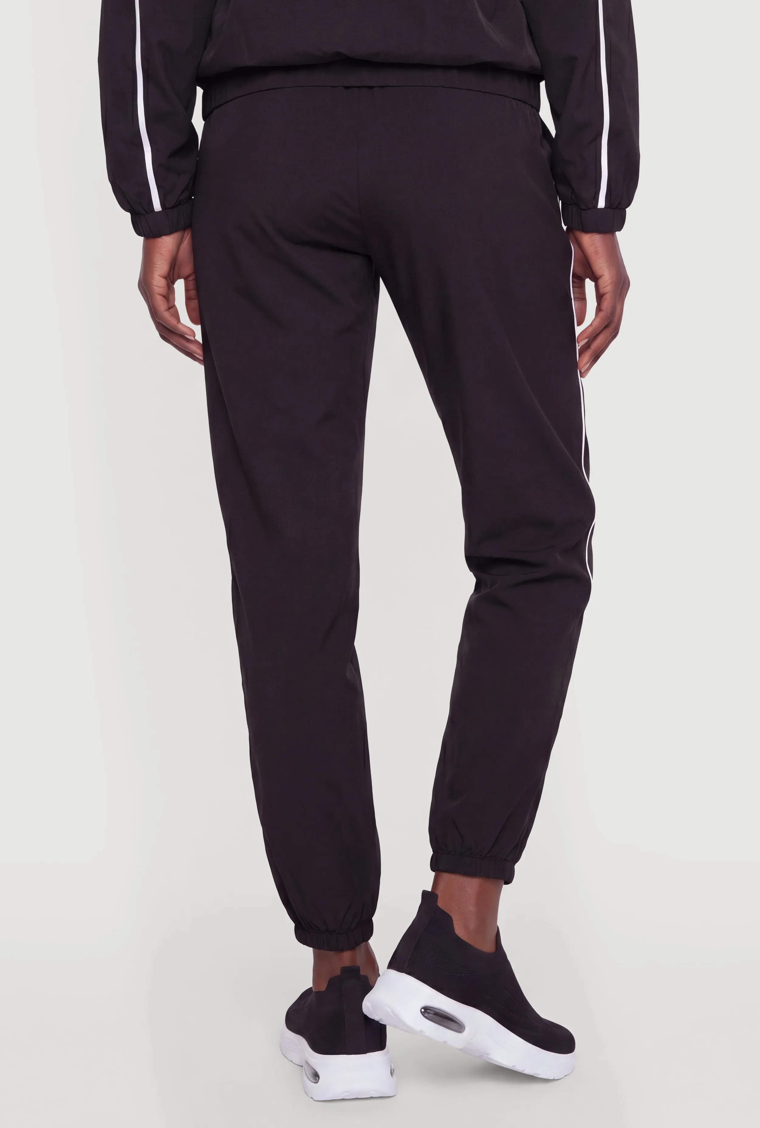 Contrast Trim Piping Drawstring High Waisted Joggers sold by Rainbow product image thumbnail 5