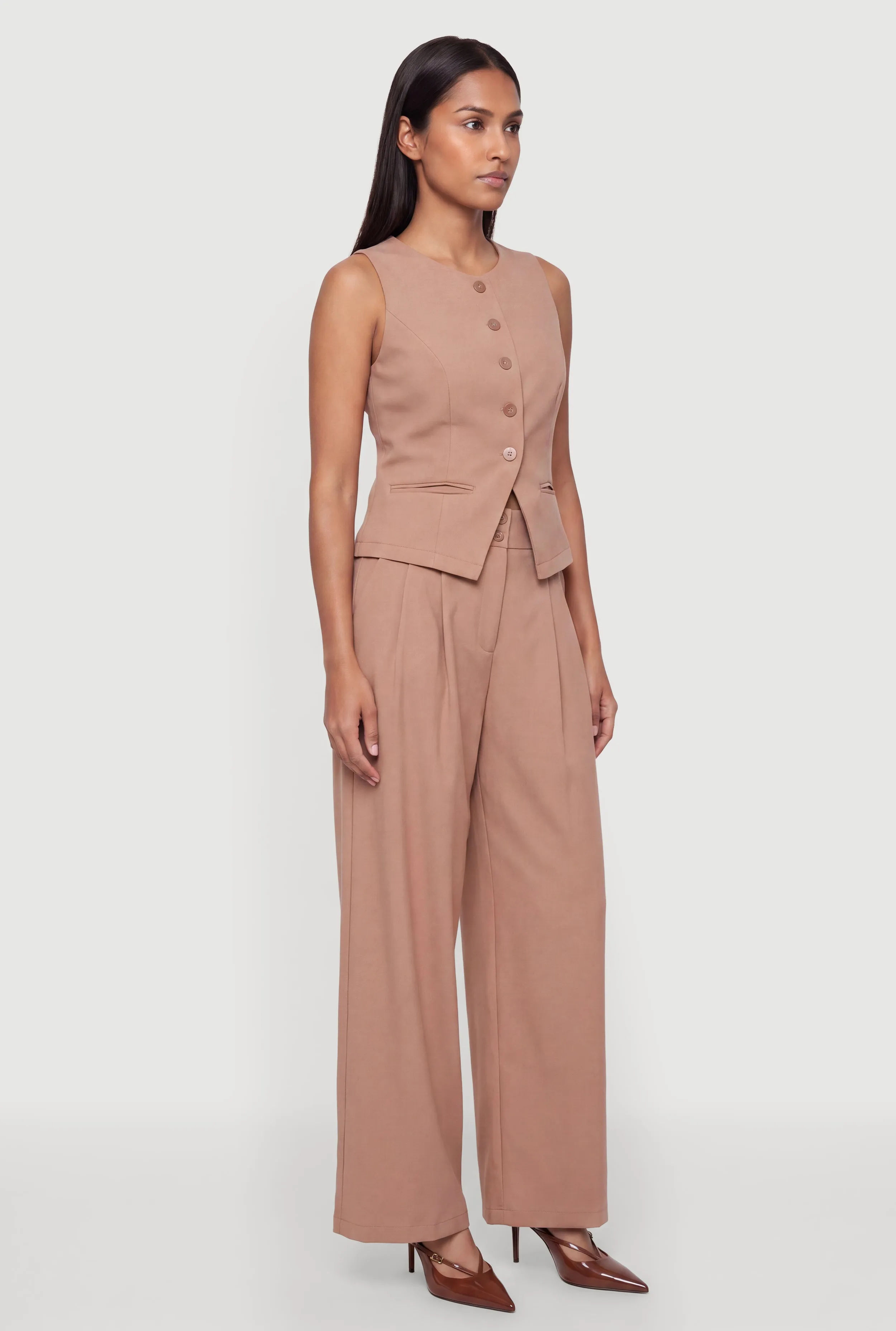 Tailored Button Front Waistcoat sold by Rainbow product image thumbnail 3