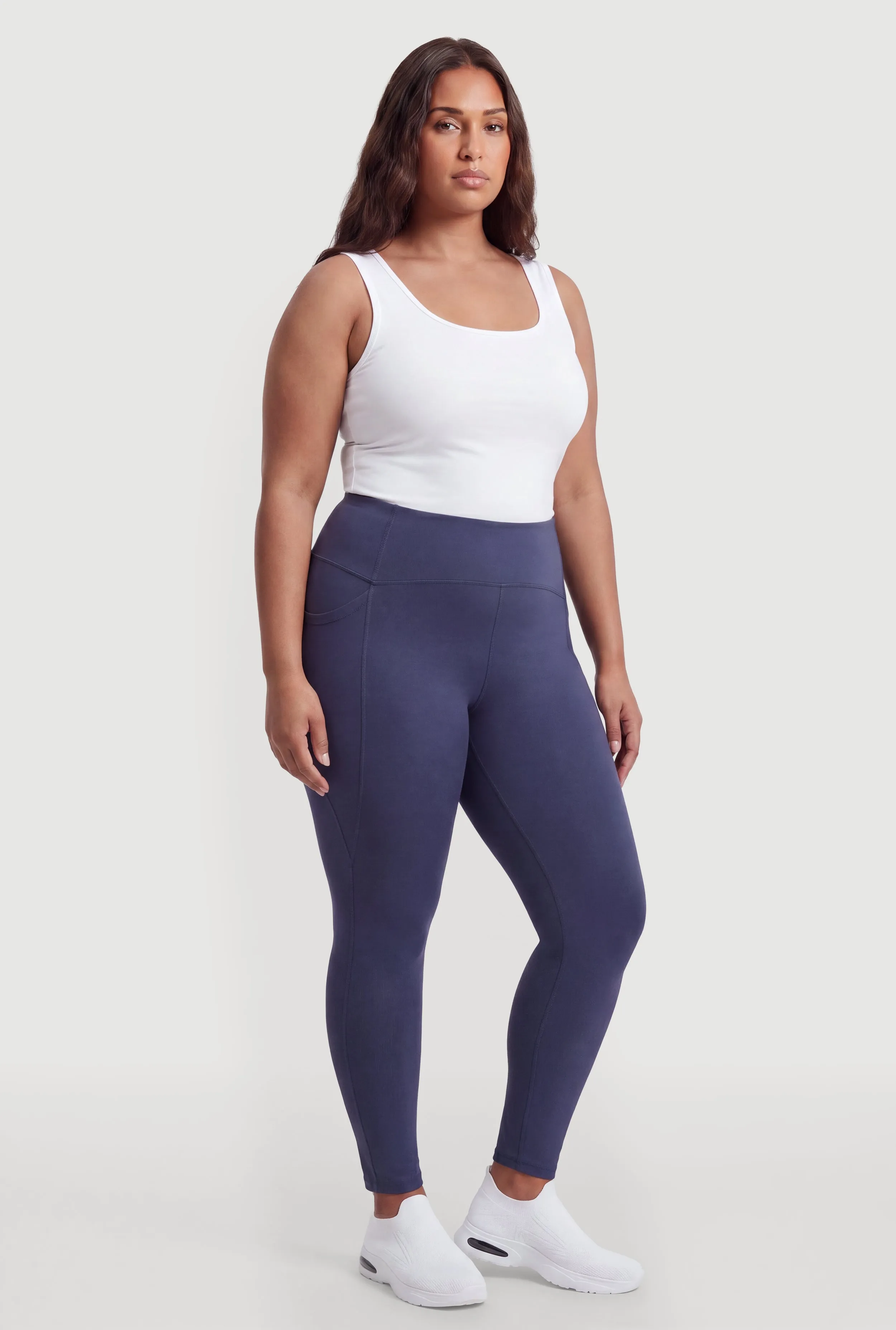 Plus Size Active Leggings with Cell Phone Pockets sold by Rainbow product image thumbnail 2