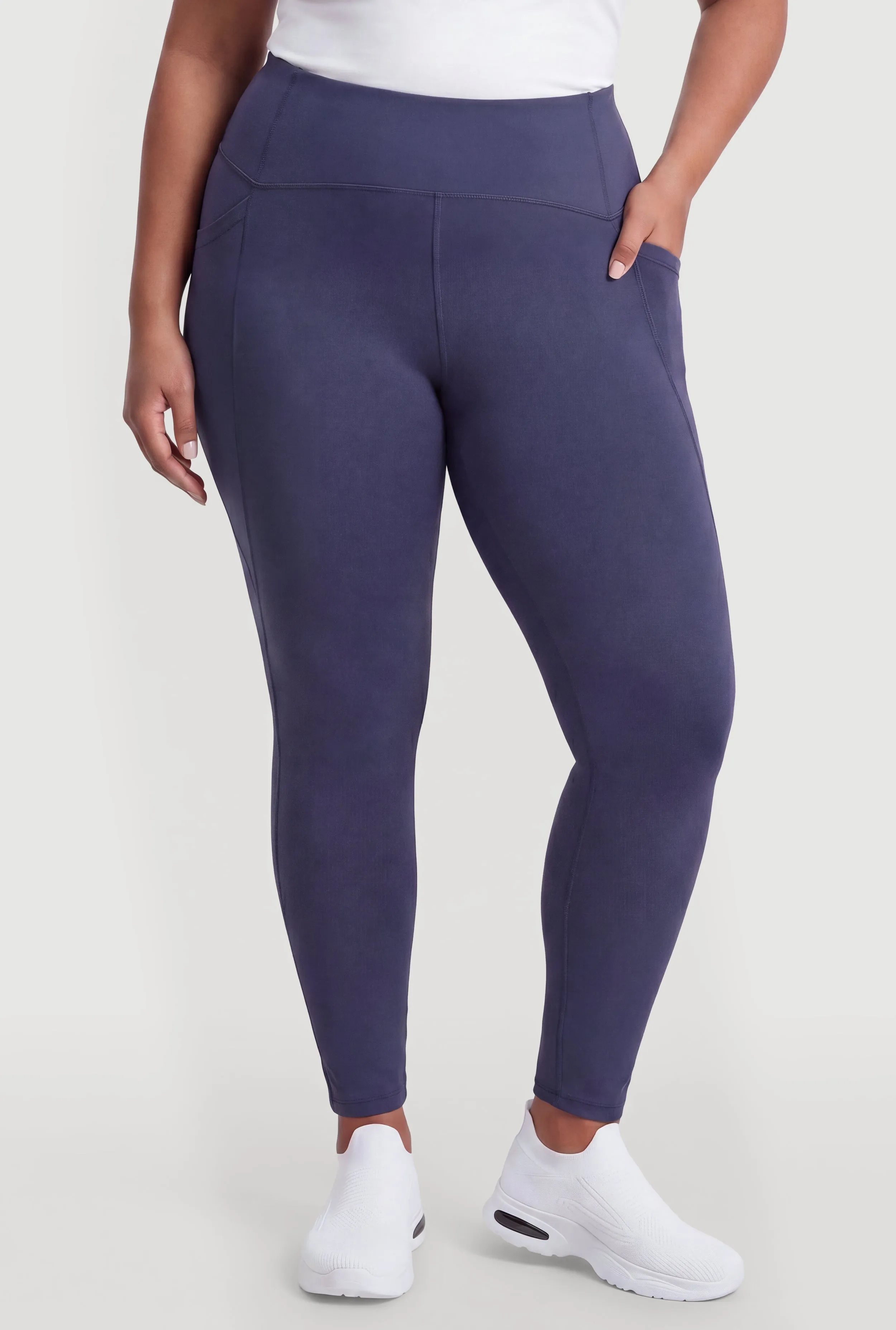 Plus Size Active Leggings with Cell Phone Pockets sold by Rainbow product image thumbnail 3