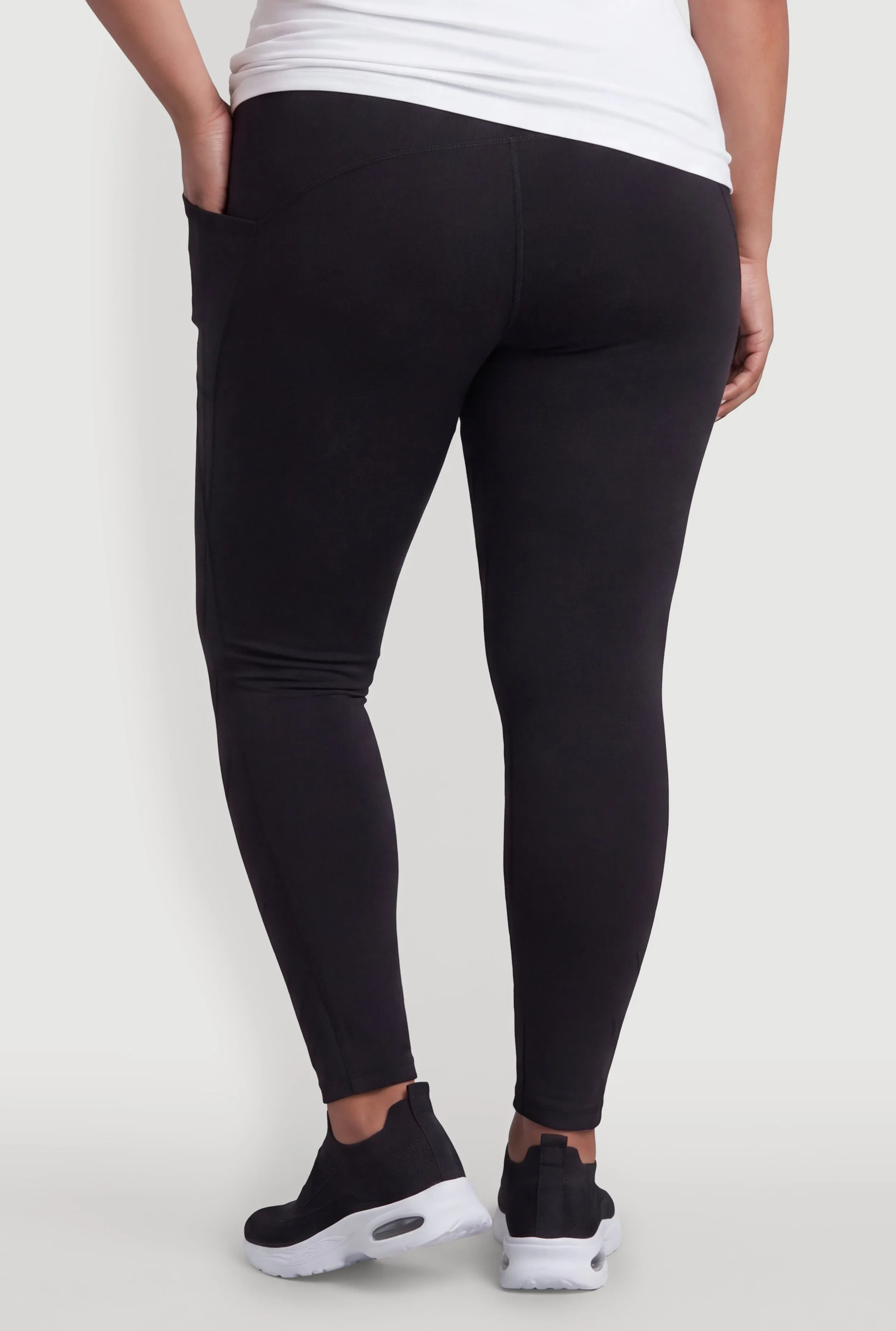 Plus Size Active Leggings with Cell Phone Pockets sold by Rainbow product image thumbnail 5