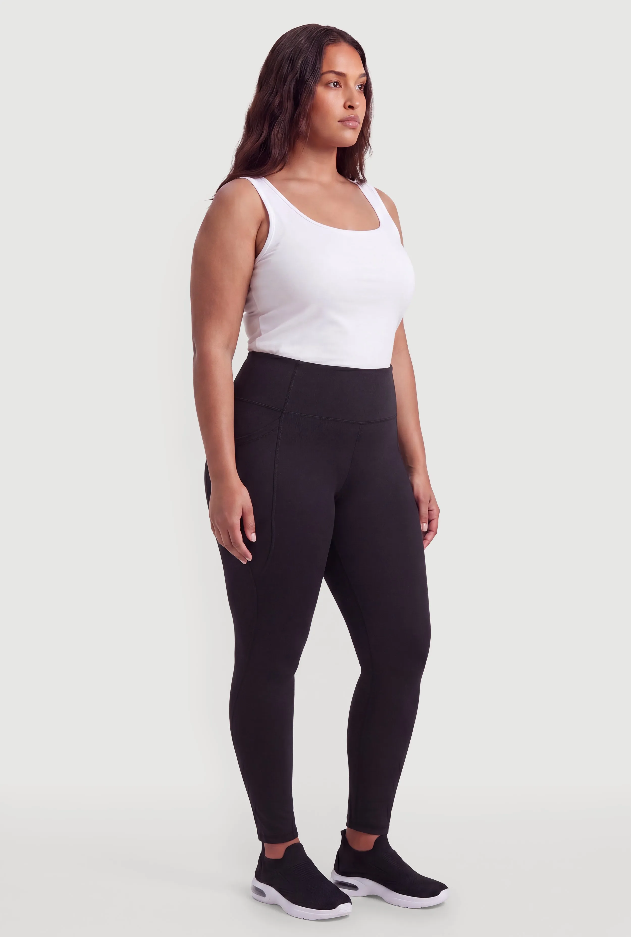 Plus Size Active Leggings with Cell Phone Pockets sold by Rainbow product image thumbnail 2