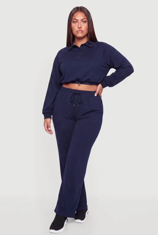 Plus Size Almost Famous Drawstring Waist Sweatpants made by Almost Famous
