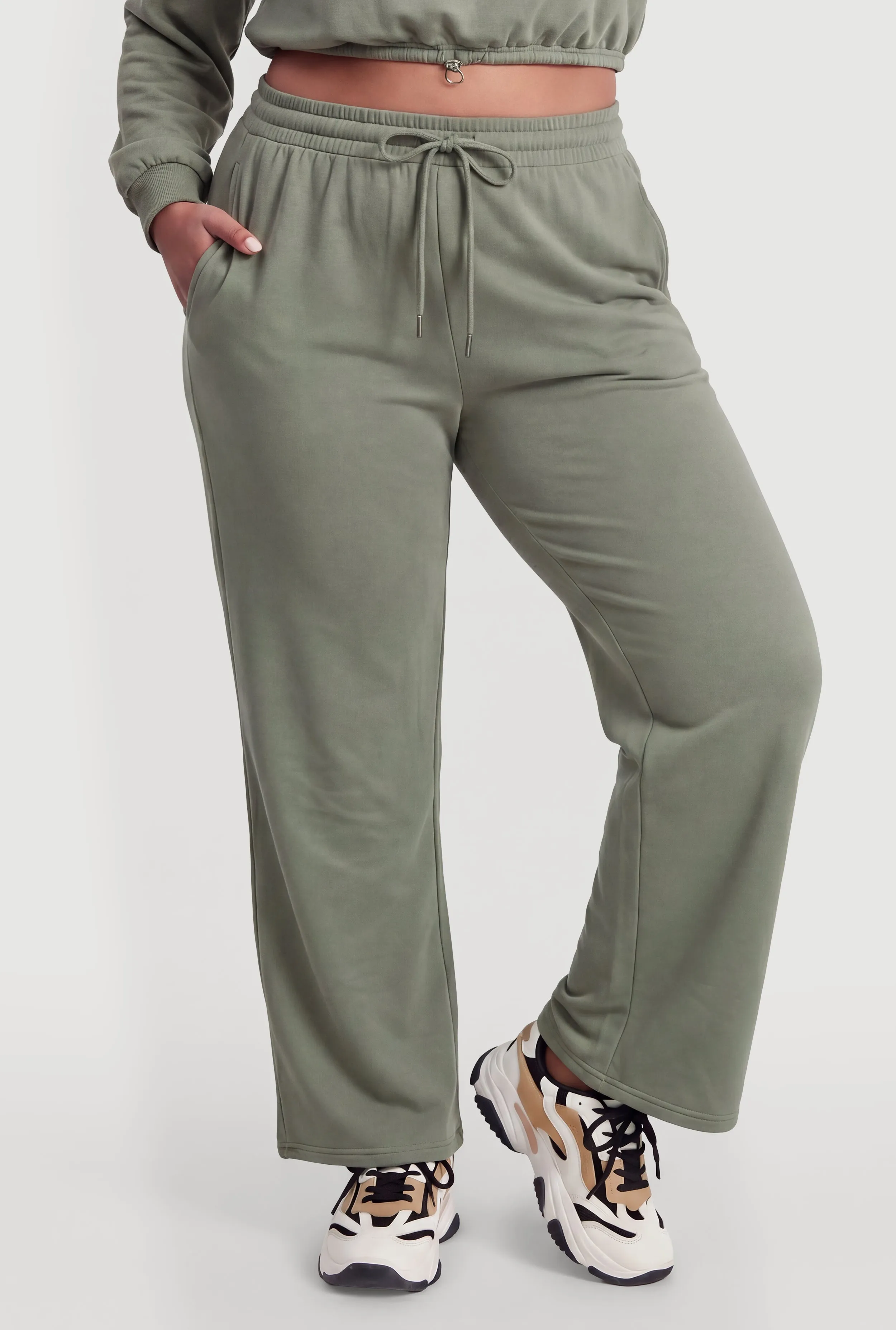 Plus Size Almost Famous Drawstring Waist Sweatpants sold by Rainbow product image thumbnail 3