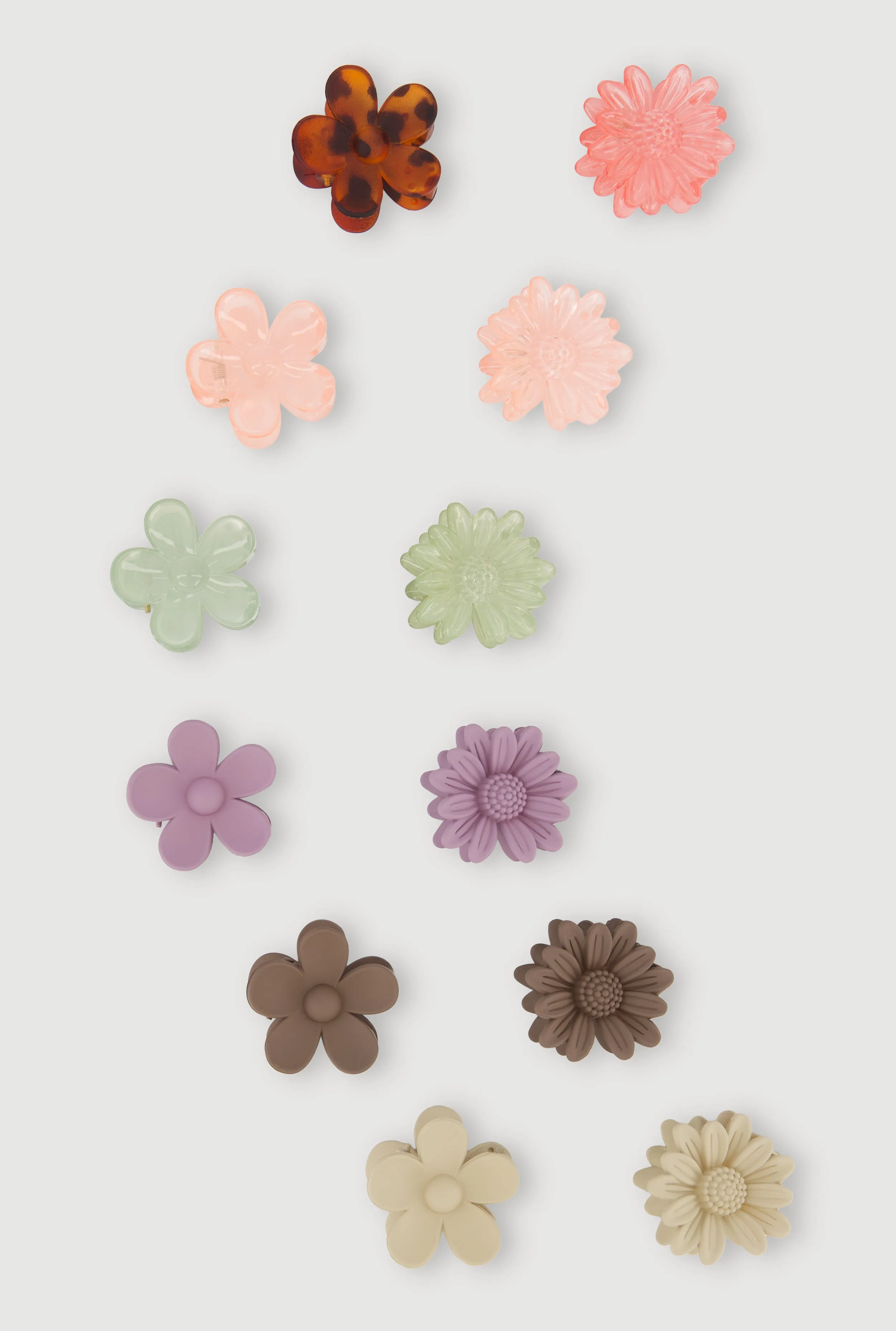 Assorted Floral Hair Clips Set of 12 sold by Rainbow product image thumbnail 2