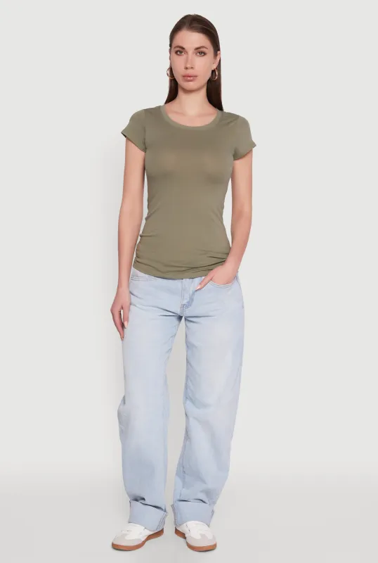 Basic Scoop Neck Tee made by Ambiance