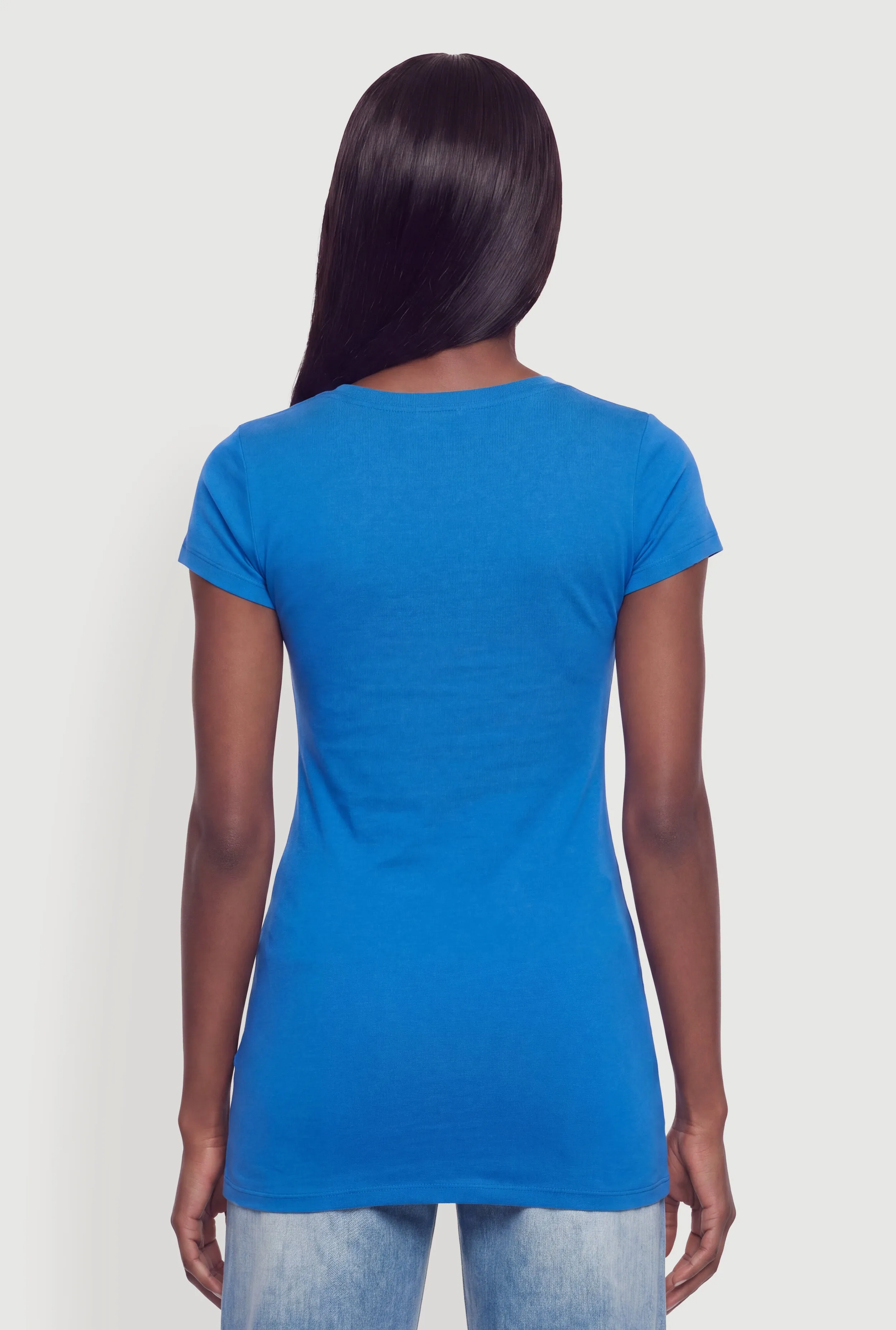 Basic Crew Neck Short Sleeve T-Shirt sold by Rainbow product image thumbnail 5