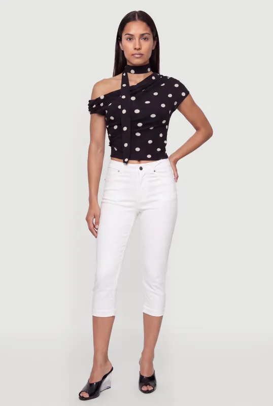 Trendy Mid Rise Capris Pants made by Rainbow