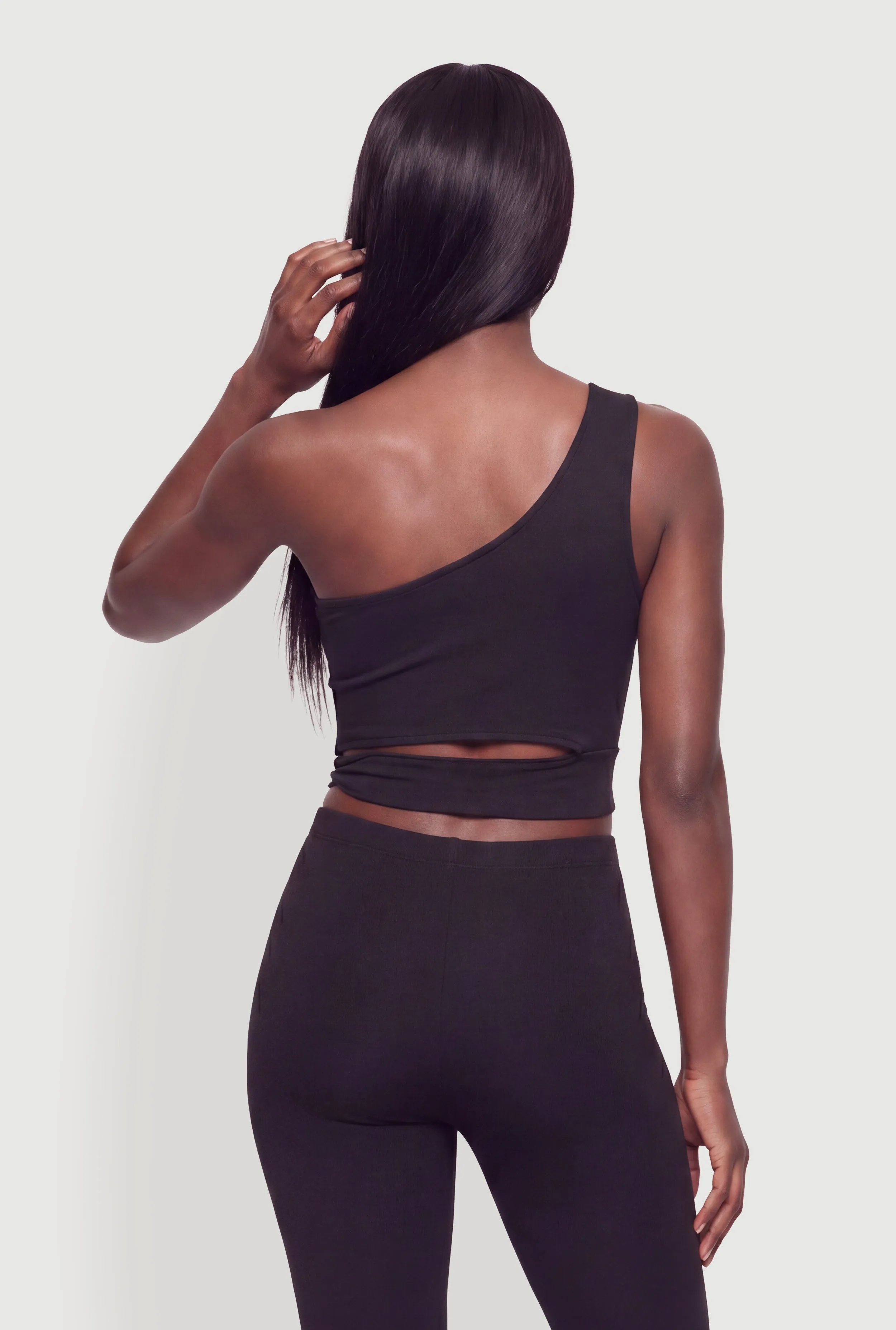 One Shoulder Side Tie Crop Top sold by Rainbow product image thumbnail 5