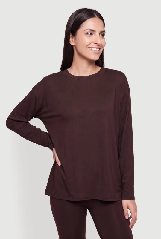 Basic Long Sleeve Crew Neck Tee made by Rainbow