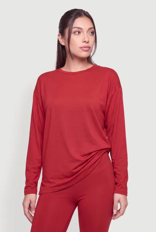 Basic Long Sleeve Crew Neck Tee made by Rainbow