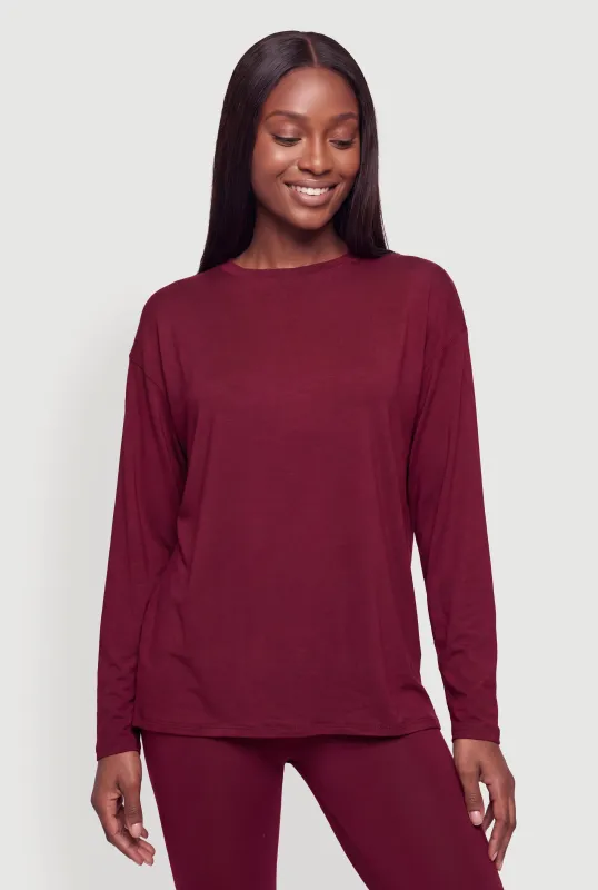 Basic Long Sleeve Crew Neck Tee made by Rainbow
