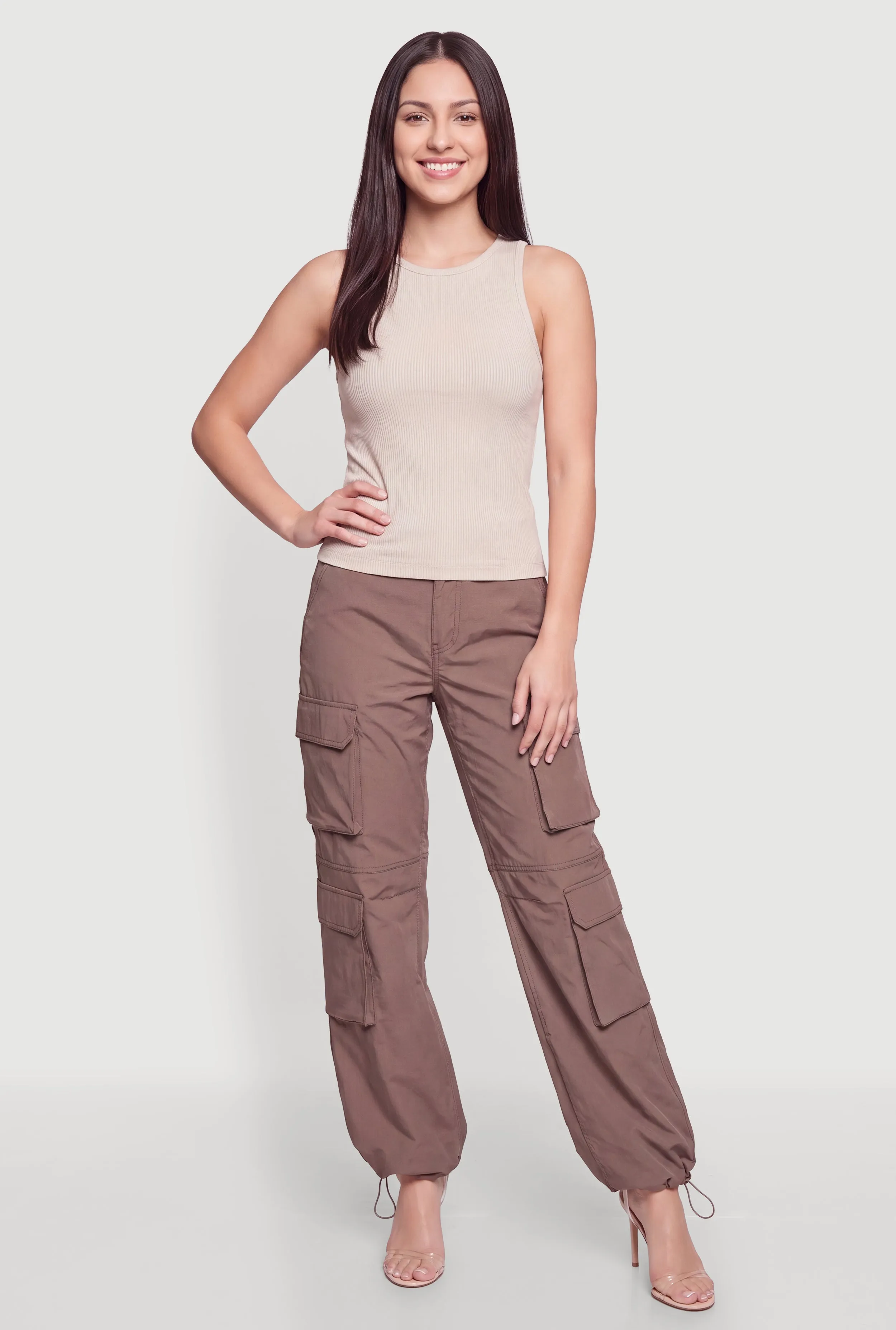 Toggle Drawstring Hem Cargo Joggers sold by Rainbow product image thumbnail 2