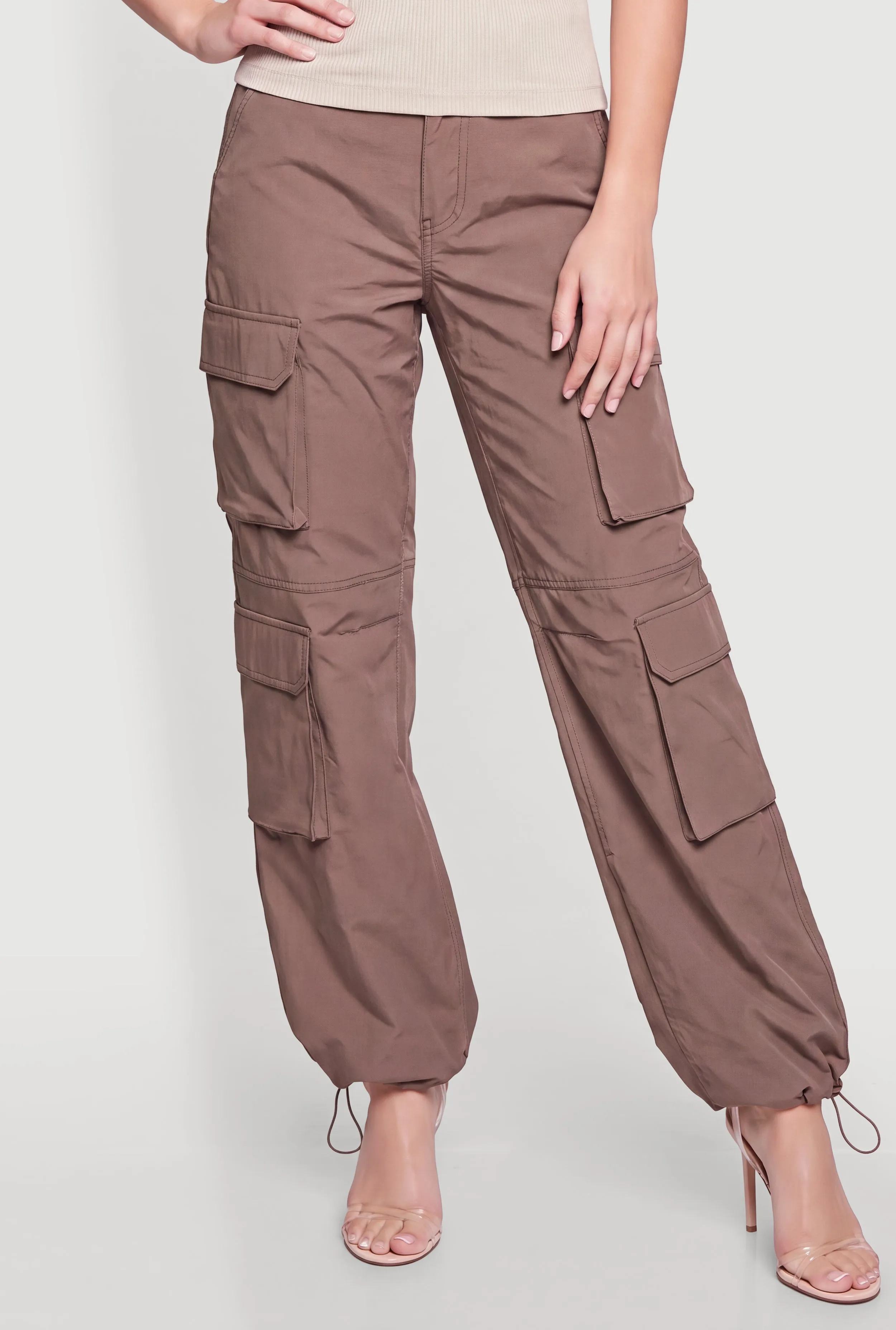 Toggle Drawstring Hem Cargo Joggers sold by Rainbow product image thumbnail 3