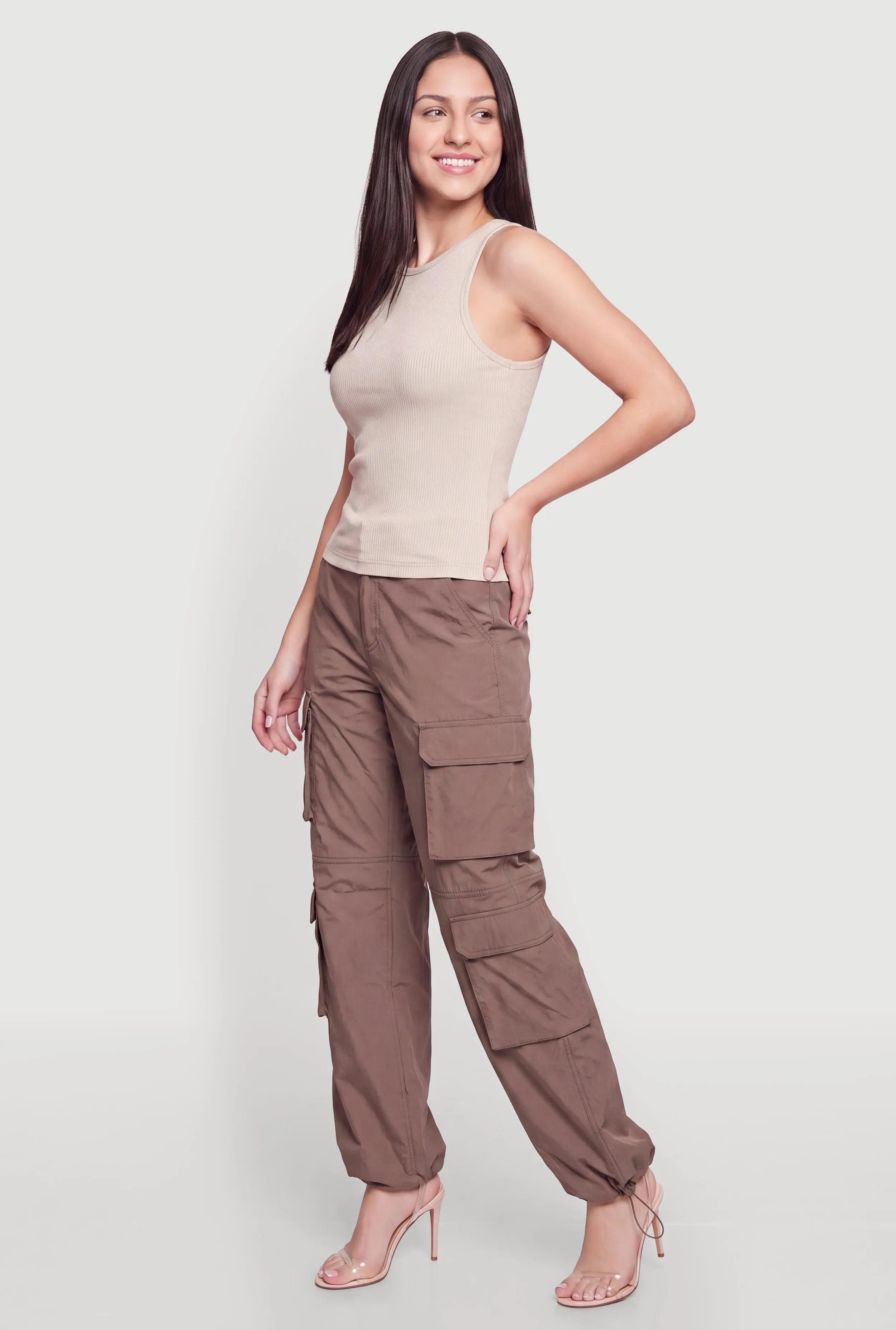 Toggle Drawstring Hem Cargo Joggers sold by Rainbow product image thumbnail 2