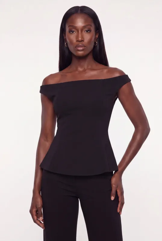 Off The Shoulder Peplum Blouse made by Rainbow