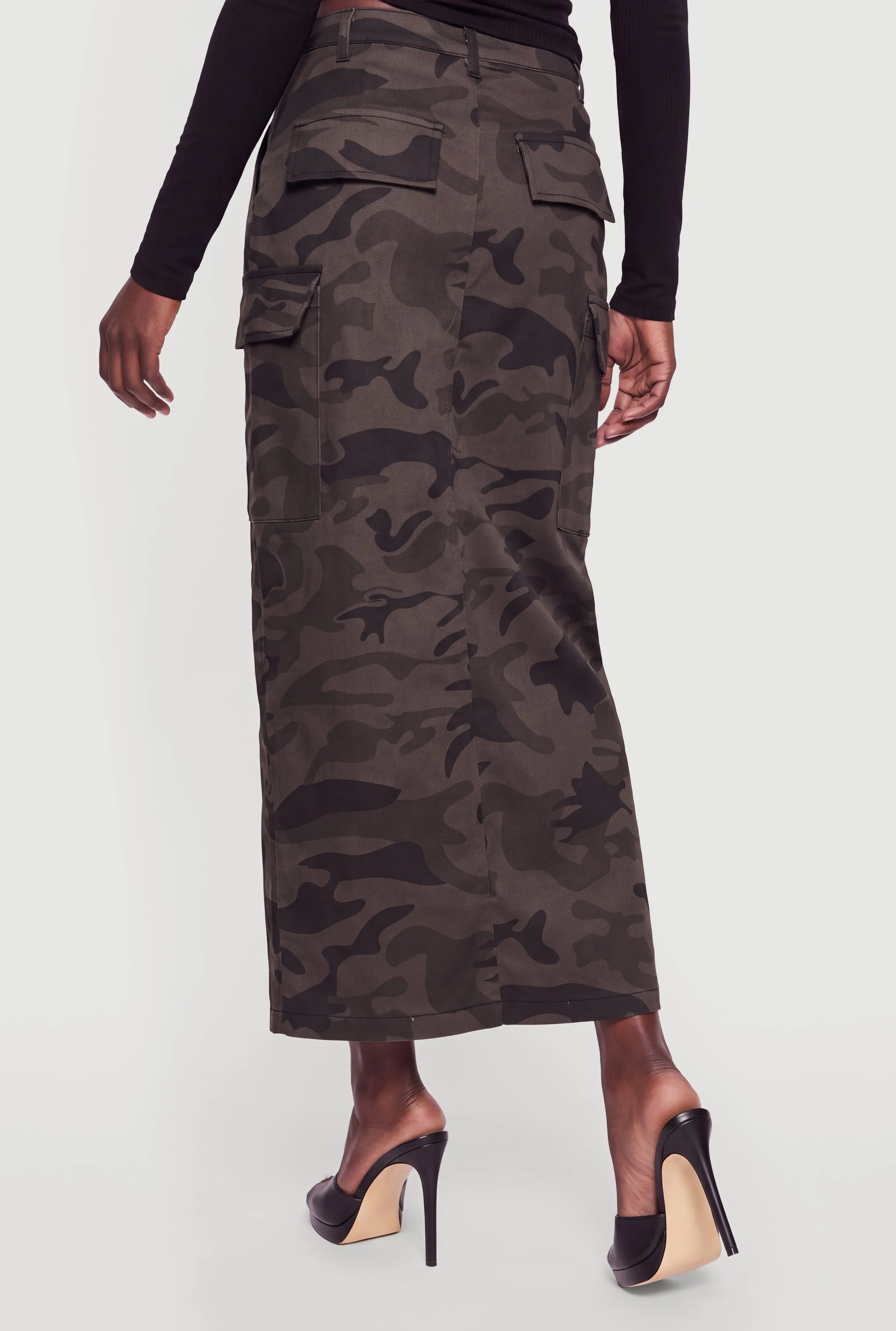 Camo Slit Front Cargo Skirt sold by Rainbow product image thumbnail 5