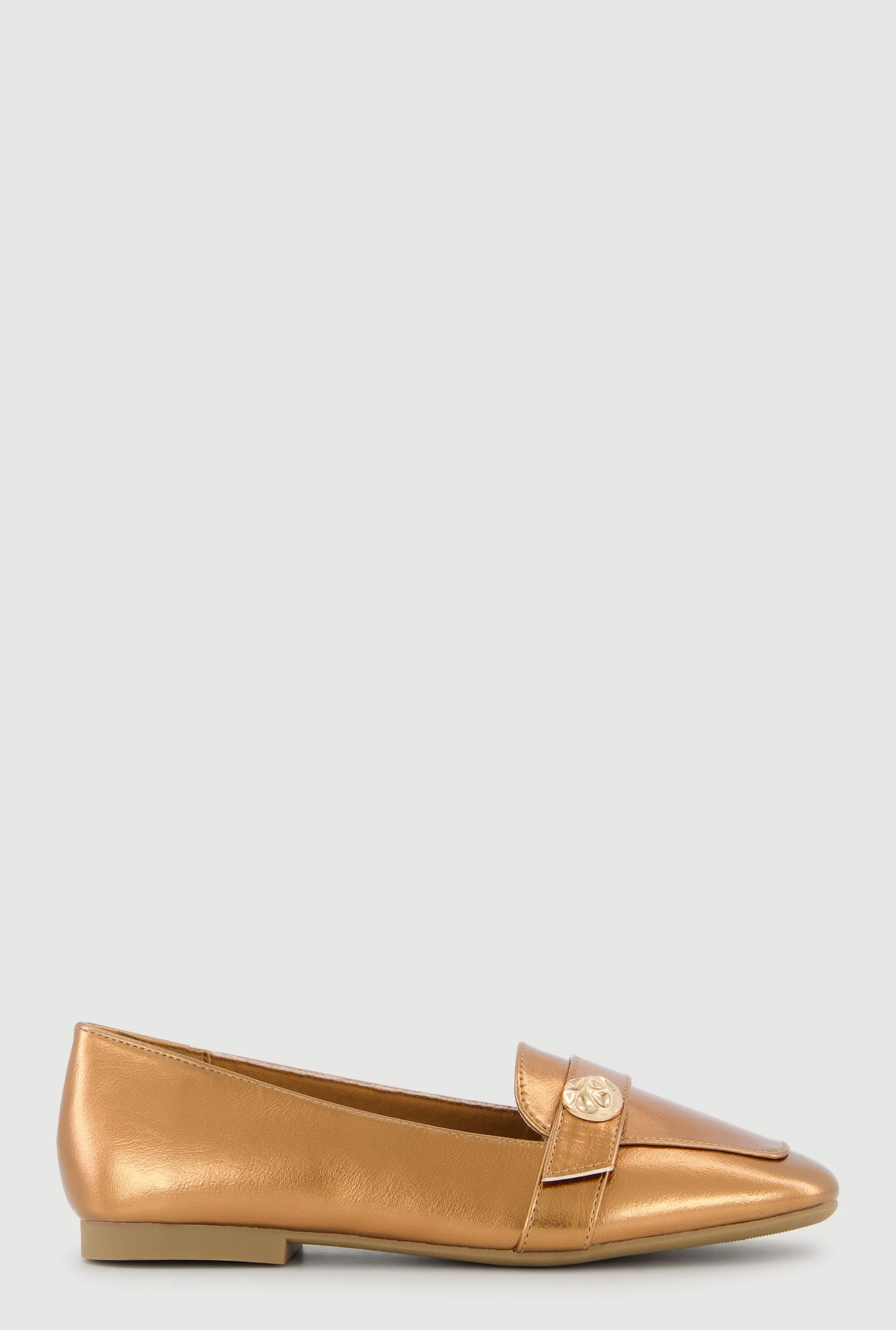 Metallic Detail Almond Toe Loafers sold by Rainbow product image thumbnail 3