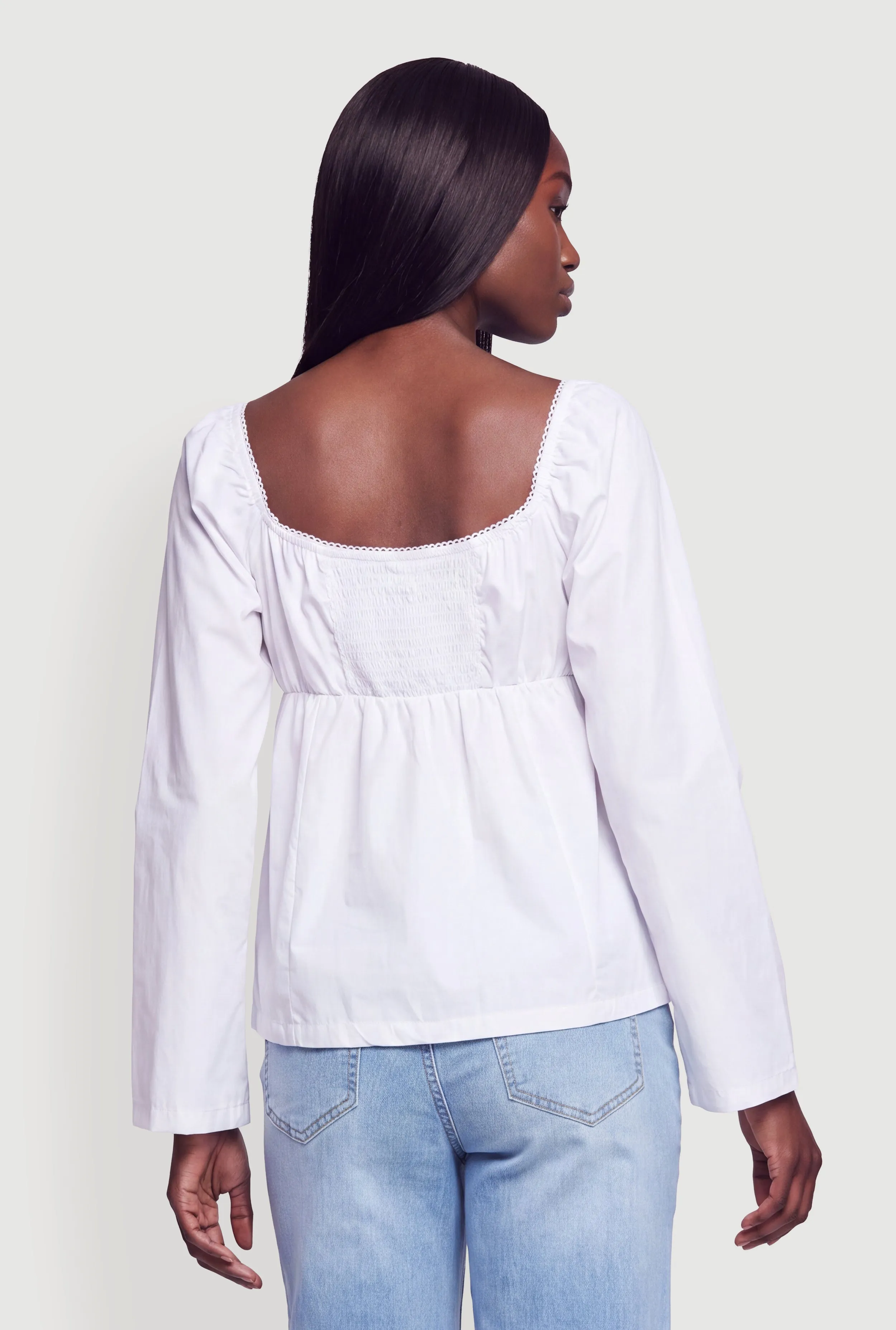 Ruched Square Neck Blouse sold by Rainbow product image thumbnail 5