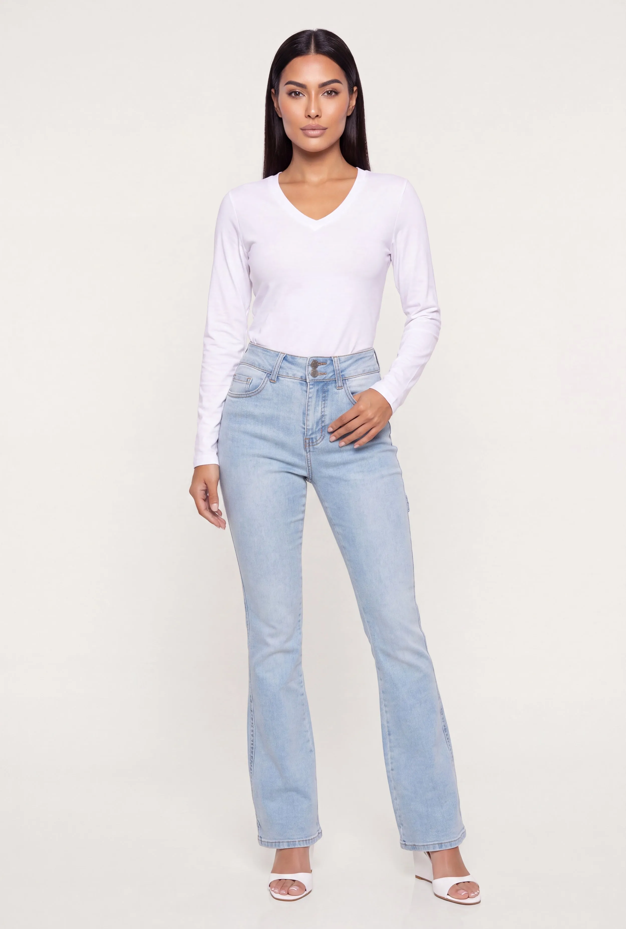 Long Sleeve V-Neck Top sold by Rainbow product image thumbnail 3