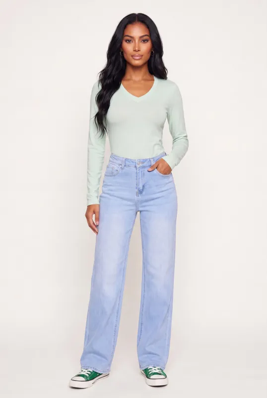 Long Sleeve V-Neck Top made by Rainbow