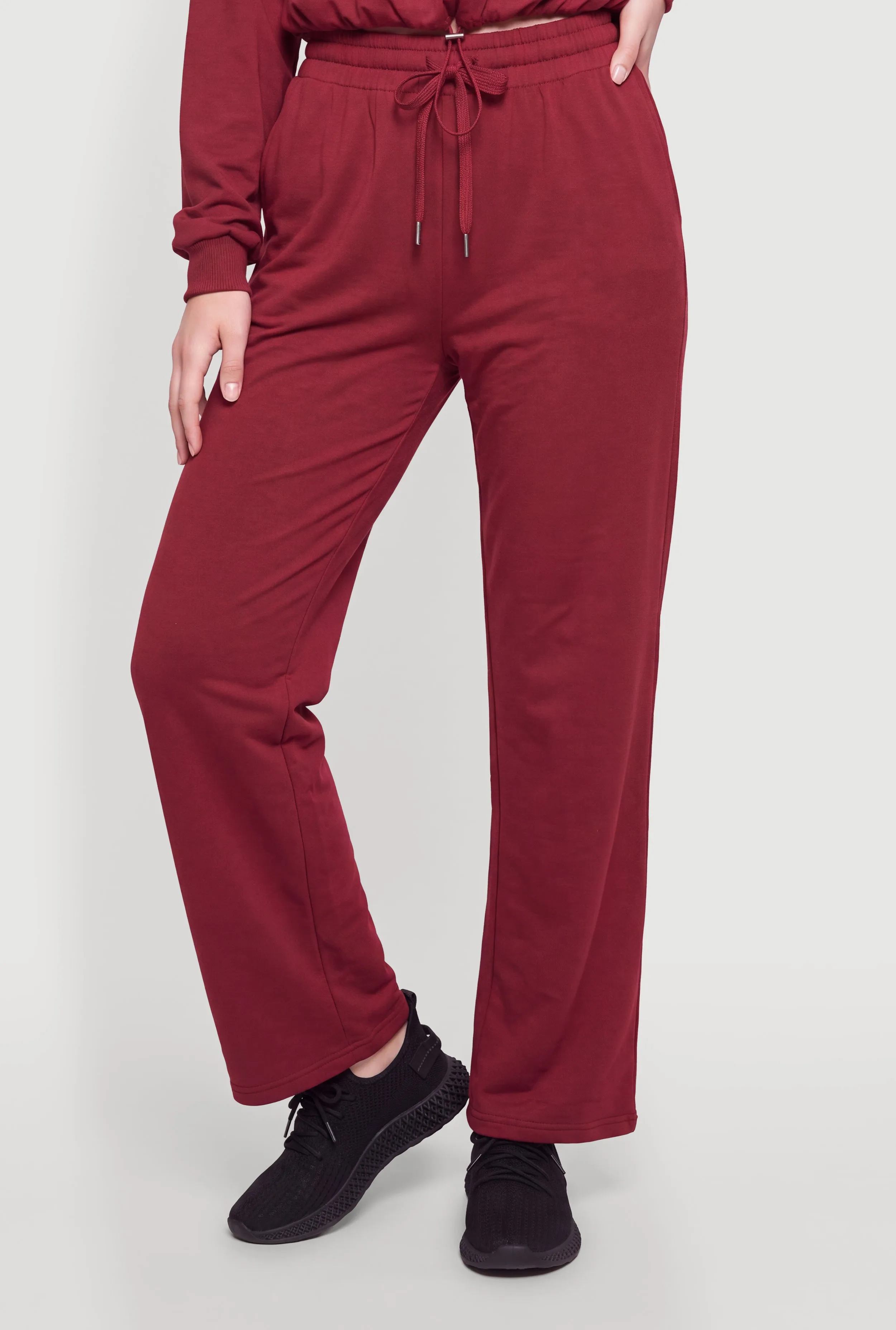 Drawstring High Waisted Pull On Sweatpants sold by Rainbow product image thumbnail 3