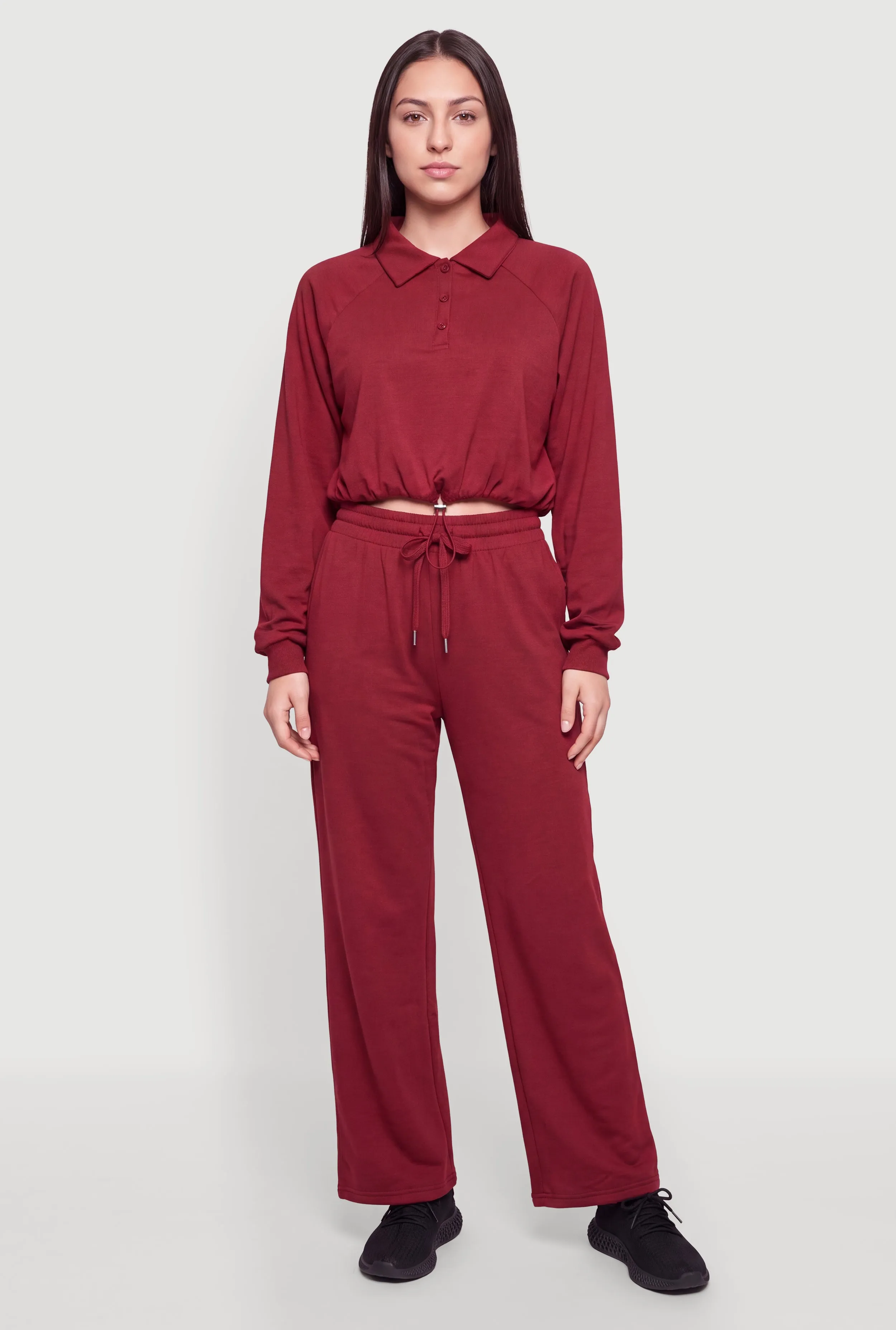 Drawstring High Waisted Pull On Sweatpants sold by Rainbow