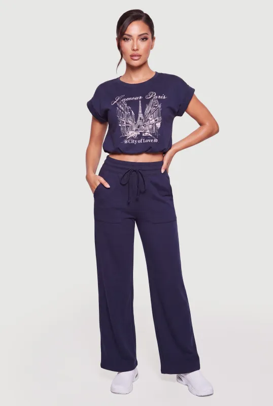 Almost Famous Drawstring Waist Sweatpants made by Almost Famous