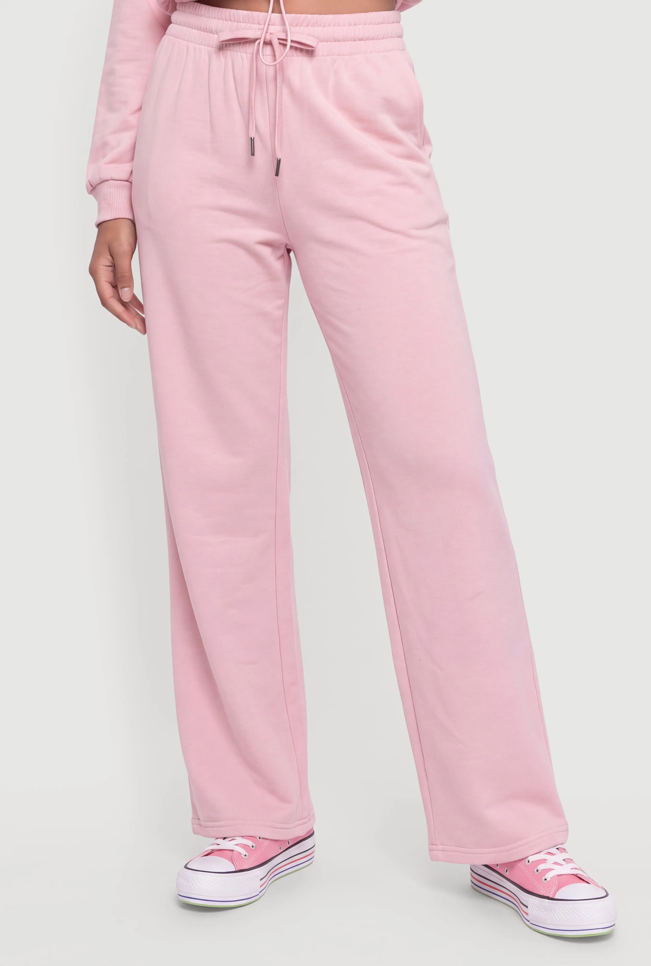 Drawstring High Waisted Pull On Sweatpants sold by Rainbow product image thumbnail 3