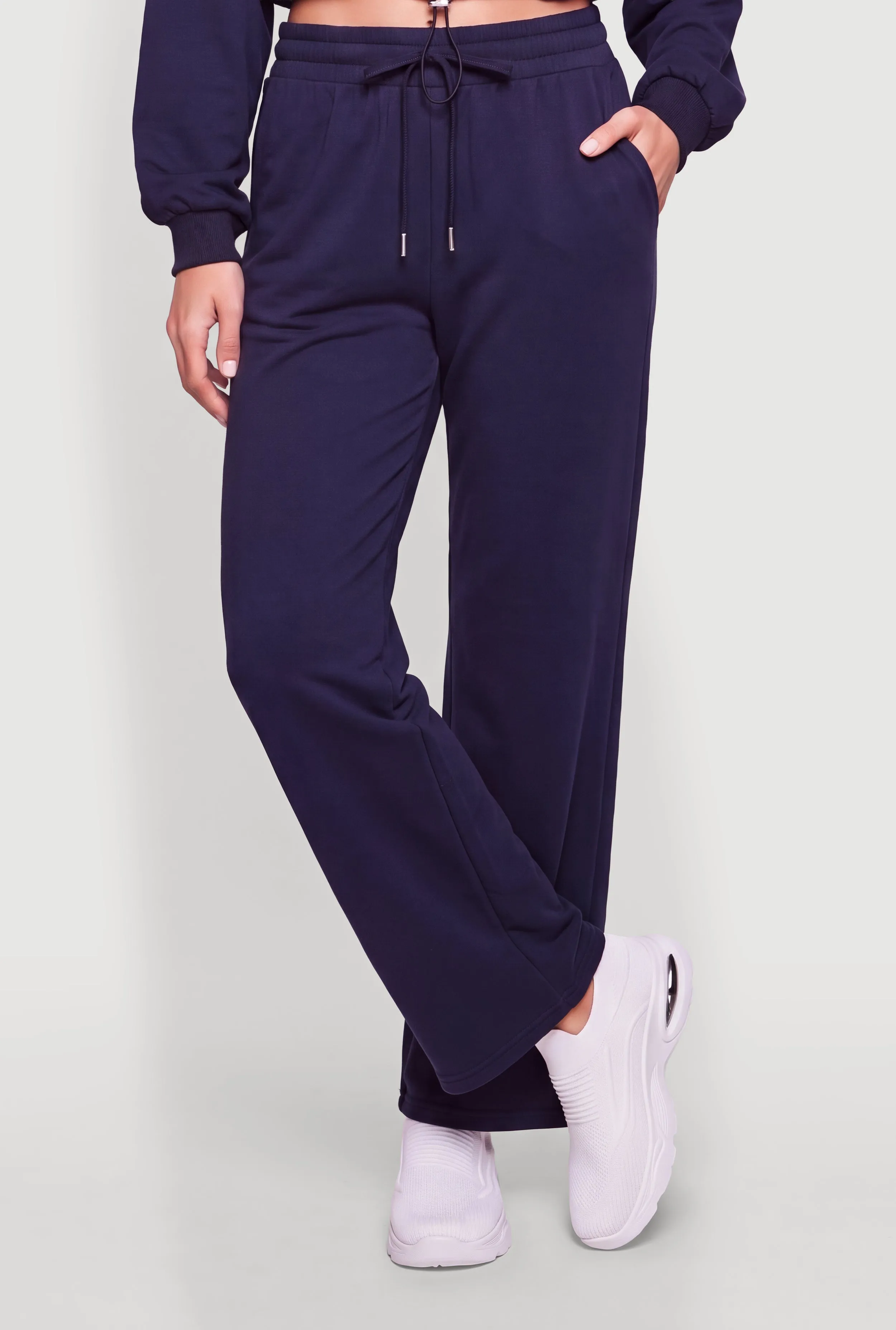 Drawstring High Waisted Pull On Sweatpants sold by Rainbow product image thumbnail 3