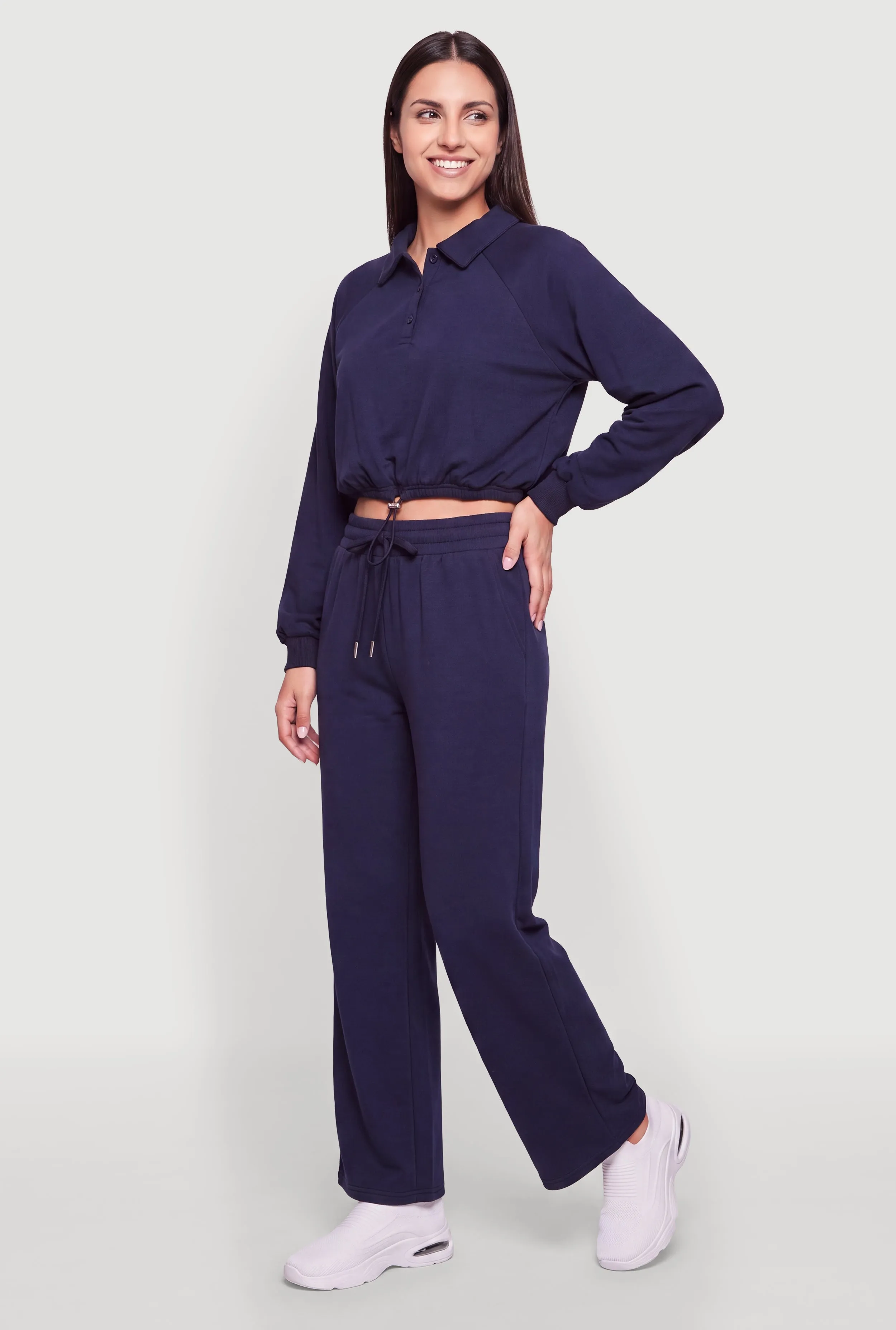 Drawstring High Waisted Pull On Sweatpants sold by Rainbow product image thumbnail 2