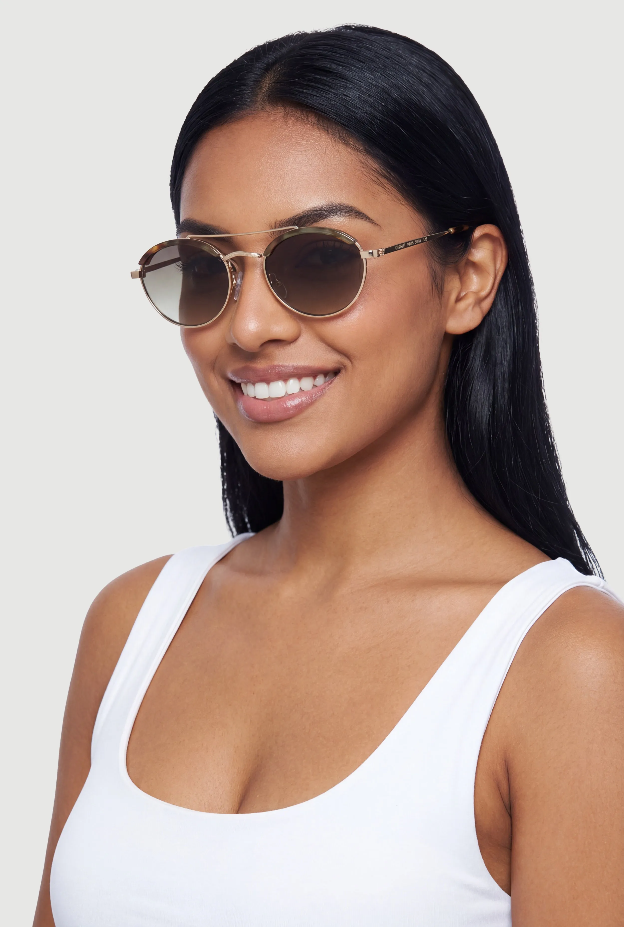 Metallic Rim Aviator Sunglasses sold by Rainbow product image thumbnail 2