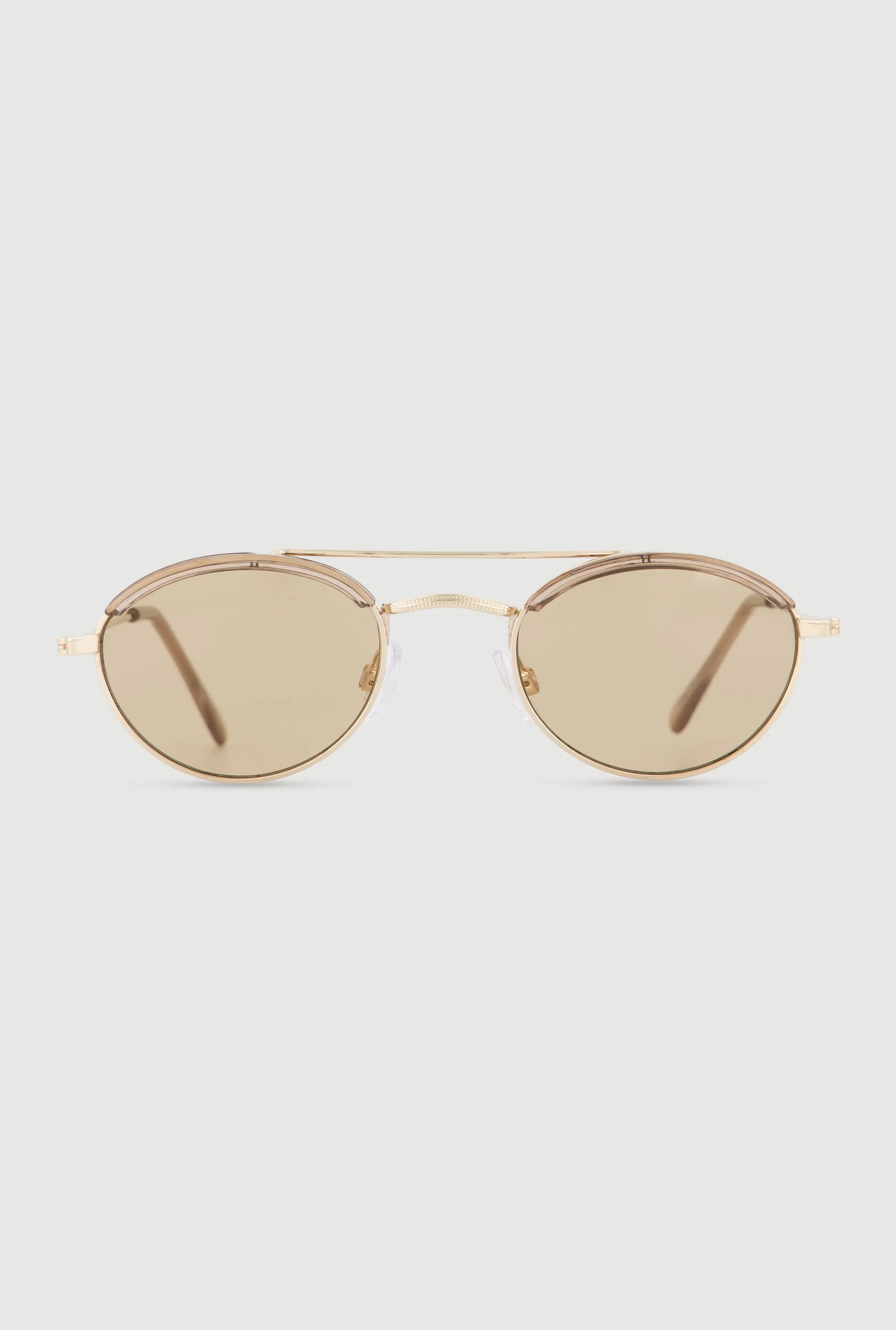 Metallic Rim Aviator Sunglasses sold by Rainbow