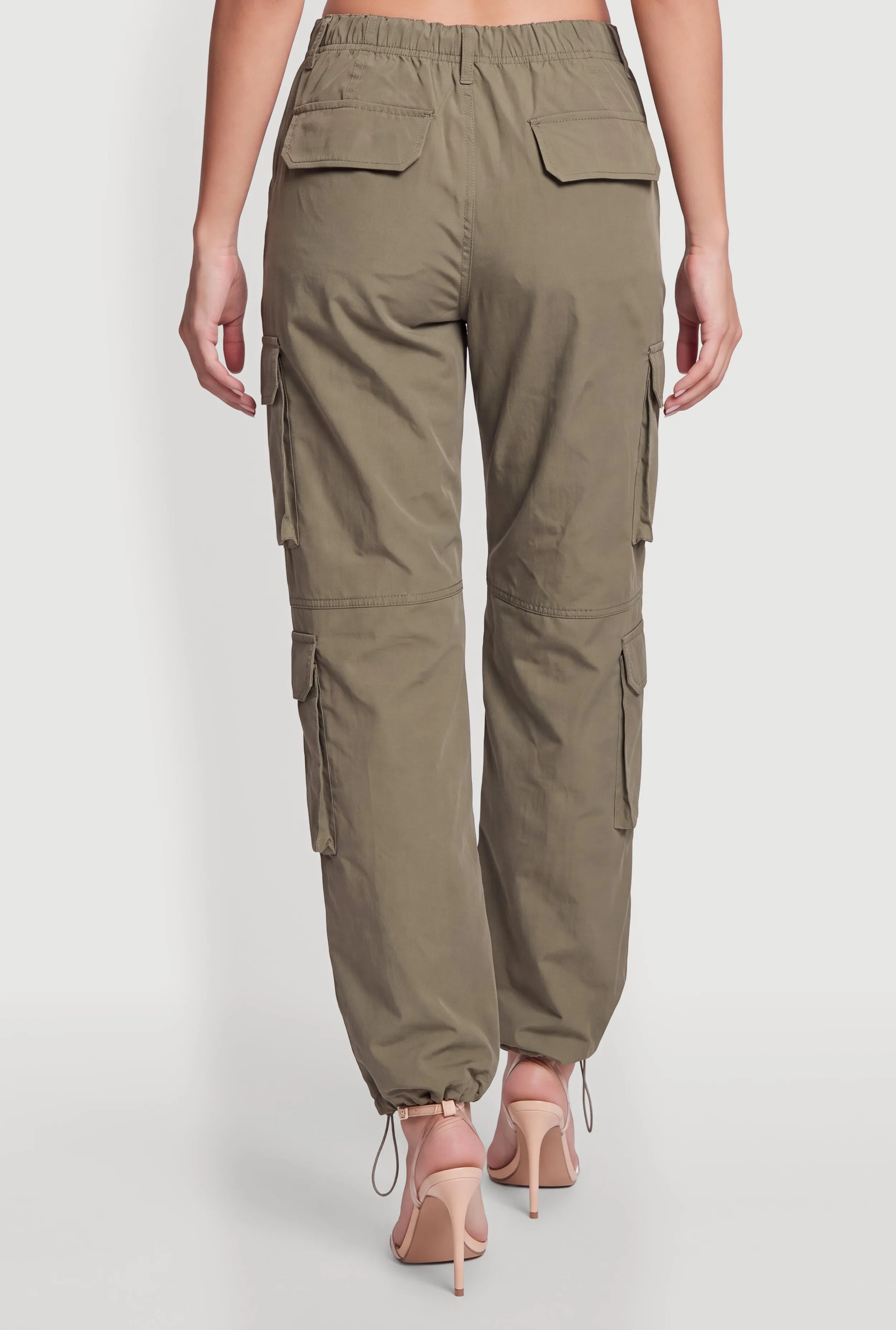 Toggle Drawstring Hem Cargo Joggers sold by Rainbow product image thumbnail 5