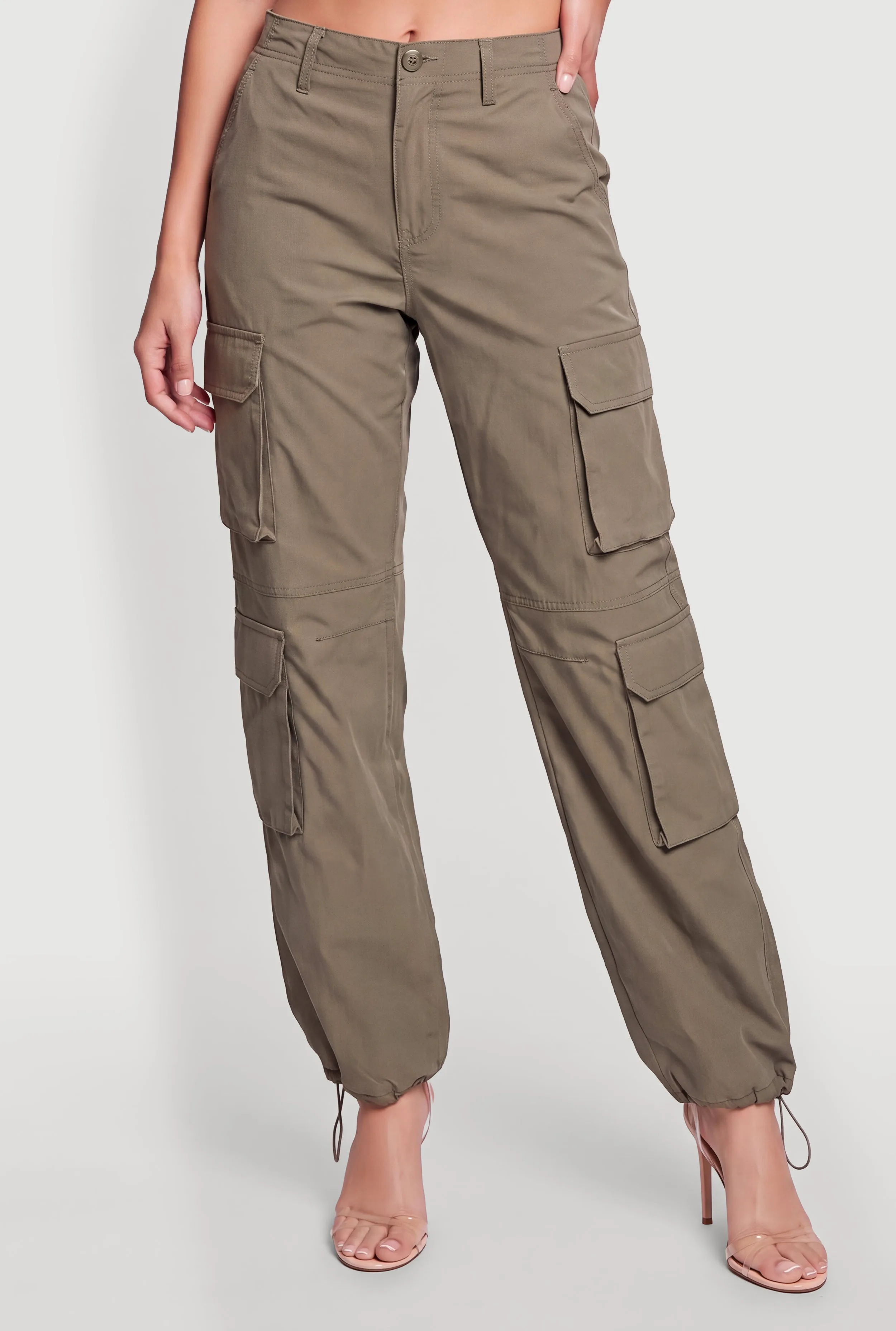 Toggle Drawstring Hem Cargo Joggers sold by Rainbow product image thumbnail 3