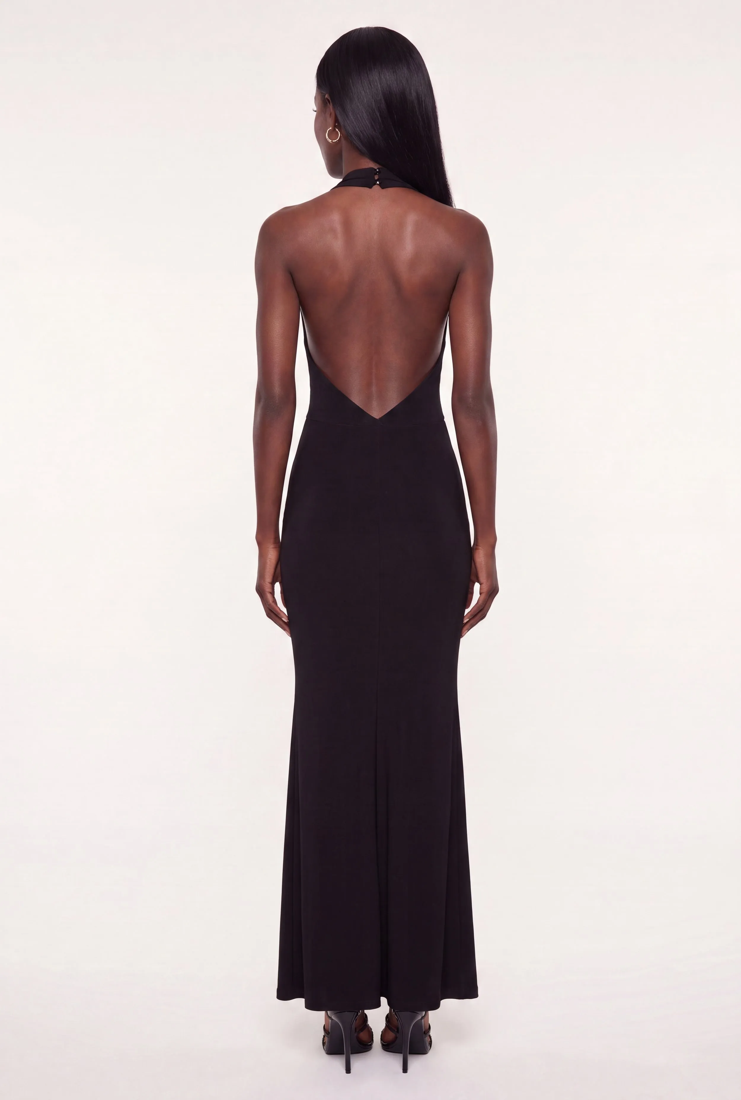 Halter Cowl Neck Bodycon Maxi Dress sold by Rainbow product image thumbnail 3