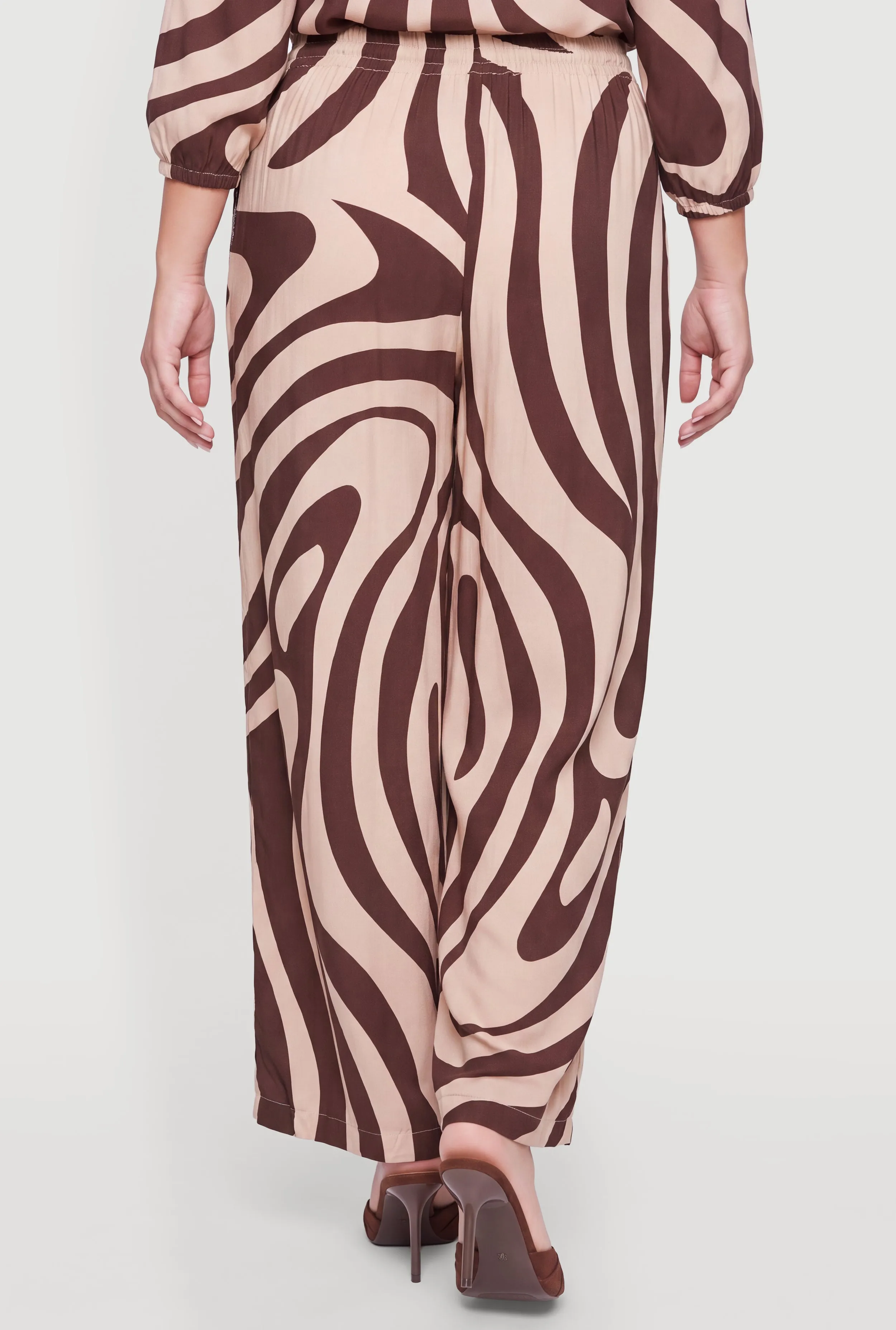 Plus Size Printed Pattern Wide Leg Pants sold by Rainbow product image thumbnail 5