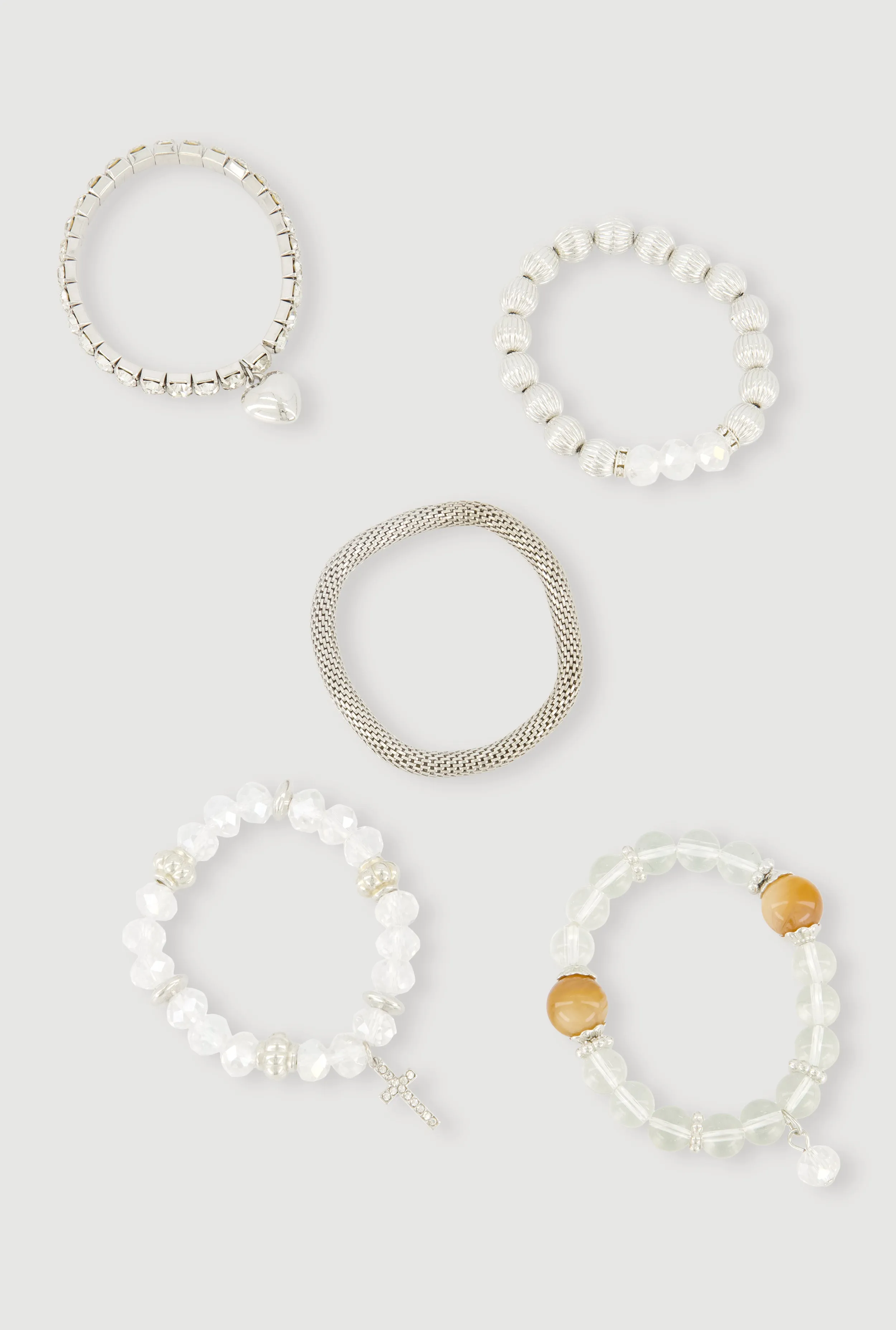 Assorted Beaded Stretch Bracelets Set of 5 sold by Rainbow product image thumbnail 3